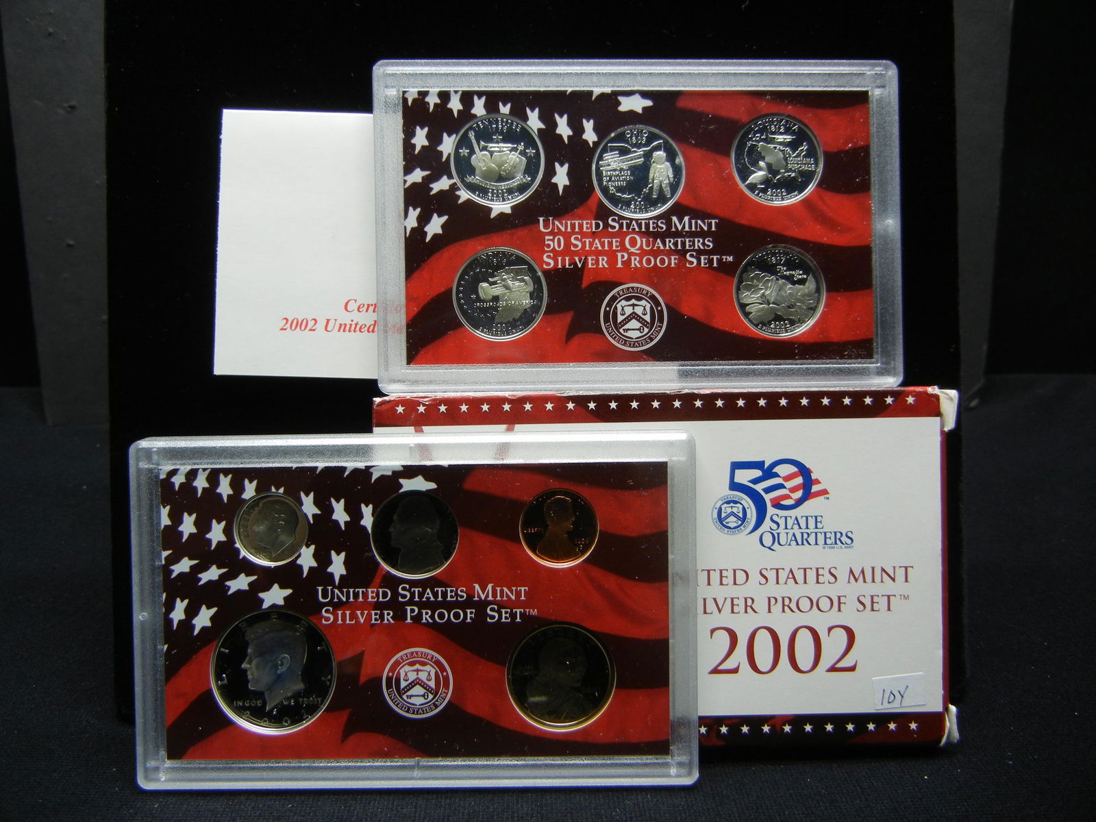 2002 US Mint Silver Proof Set - 90% Silver Coins (1 of 7)