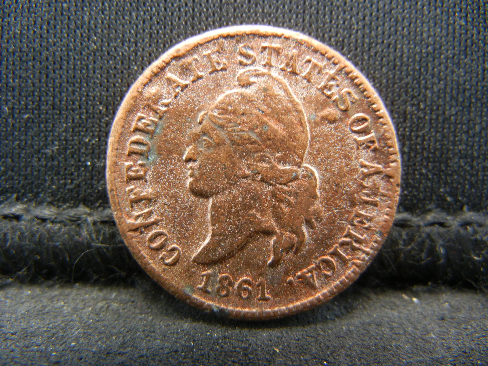 1861 Confederate Cent - Bash low Restrike (1 of 2)