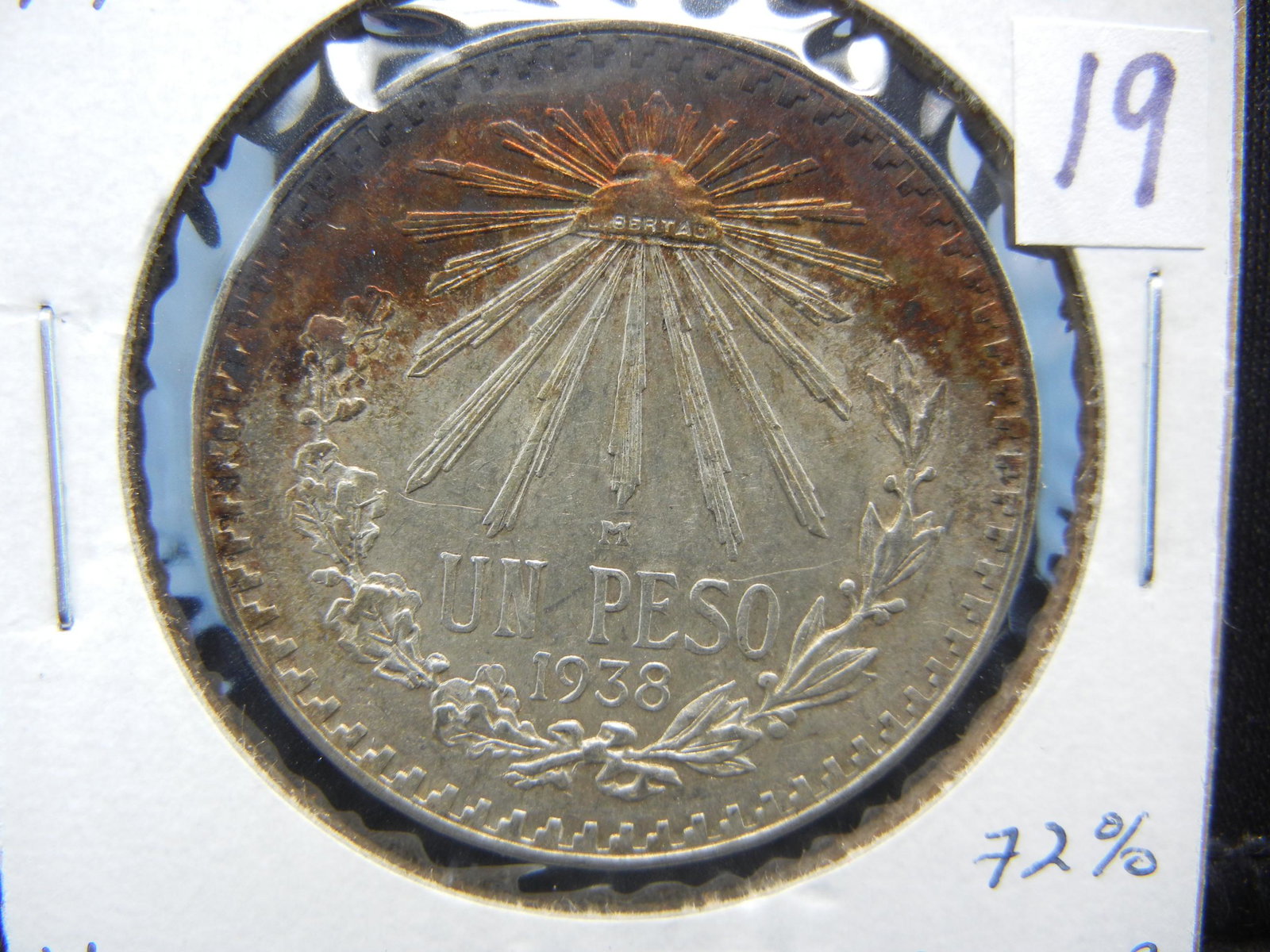 1938 Peso From Mexico 72% Silver (1 of 3)