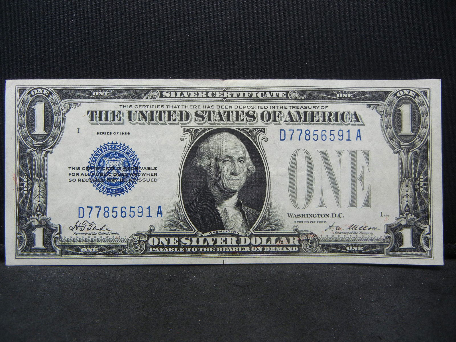 1928 $1 Silver Certificate - Funny Back (1 of 3)