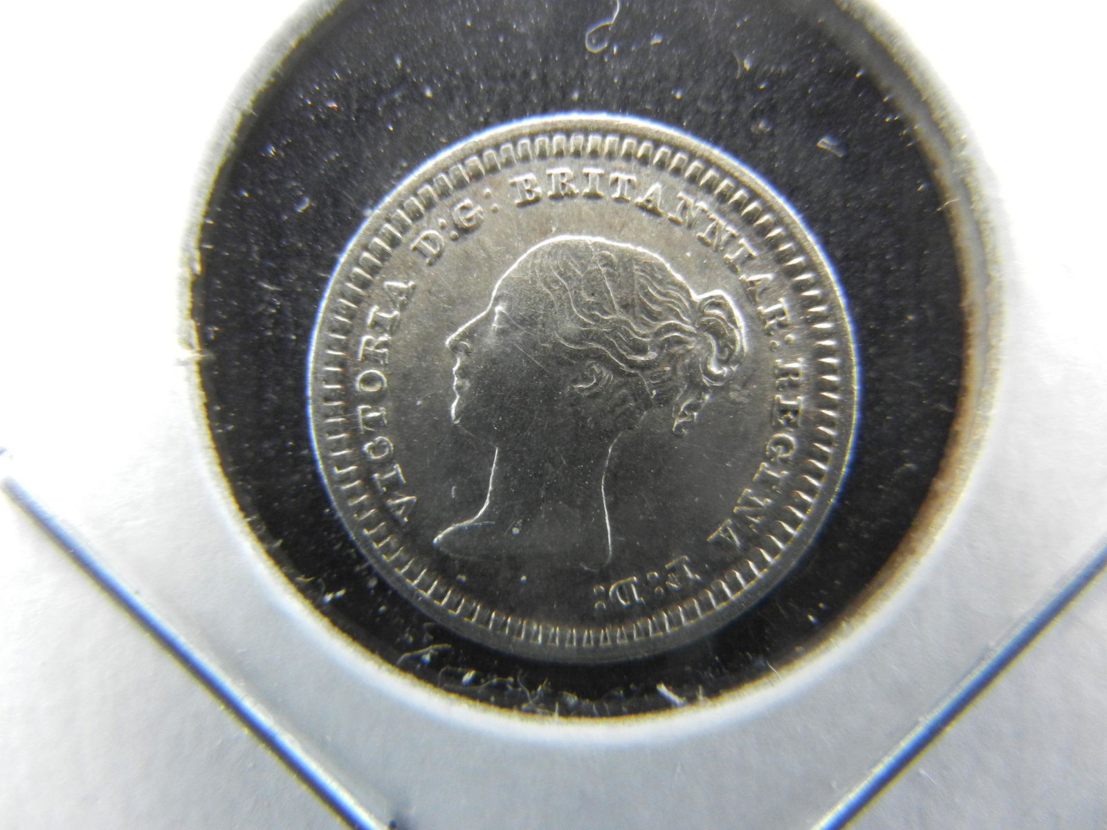 1843 Ceylon (Great Britain) silver 1 ½ Pence (unusual (1 of 3)