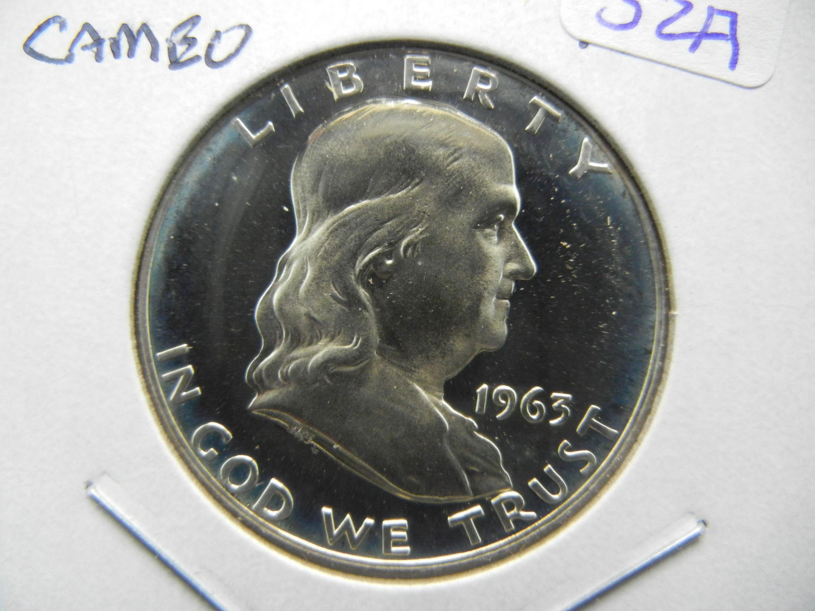 1963 Cameo Franklin Half.  Gem Proof. (1 of 3)