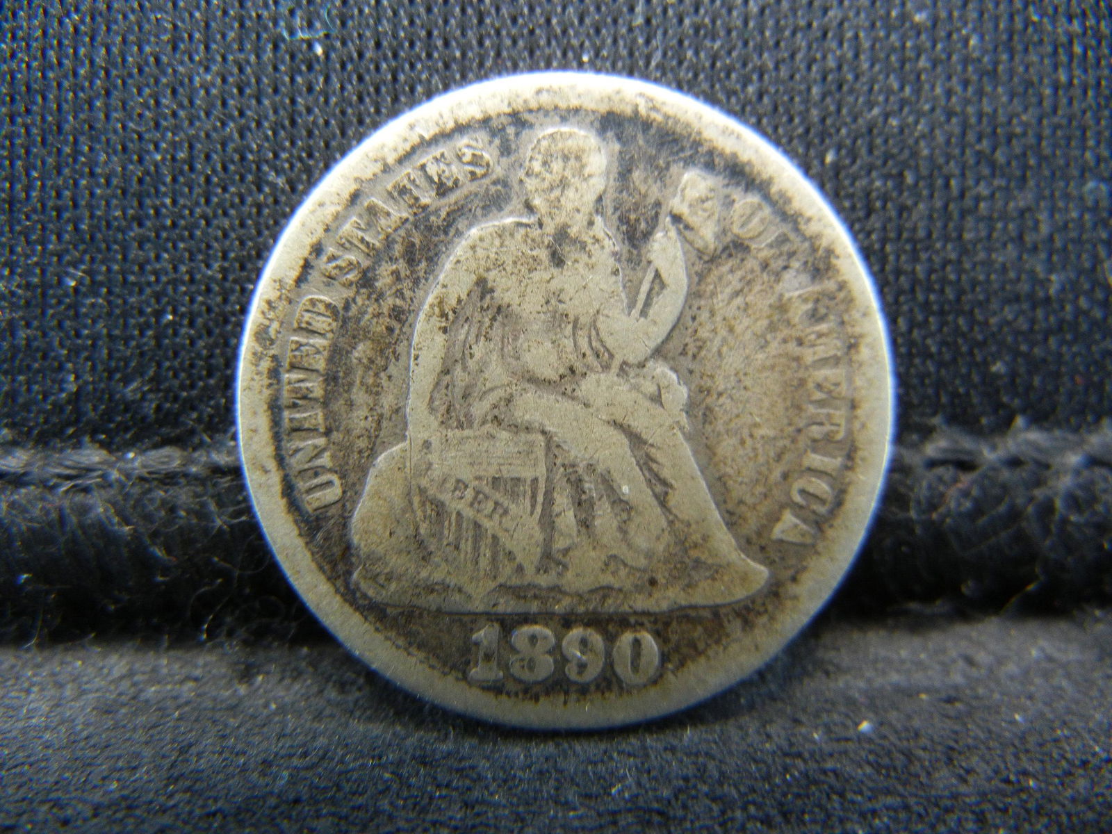 1890 Seated Dime (1 of 2)