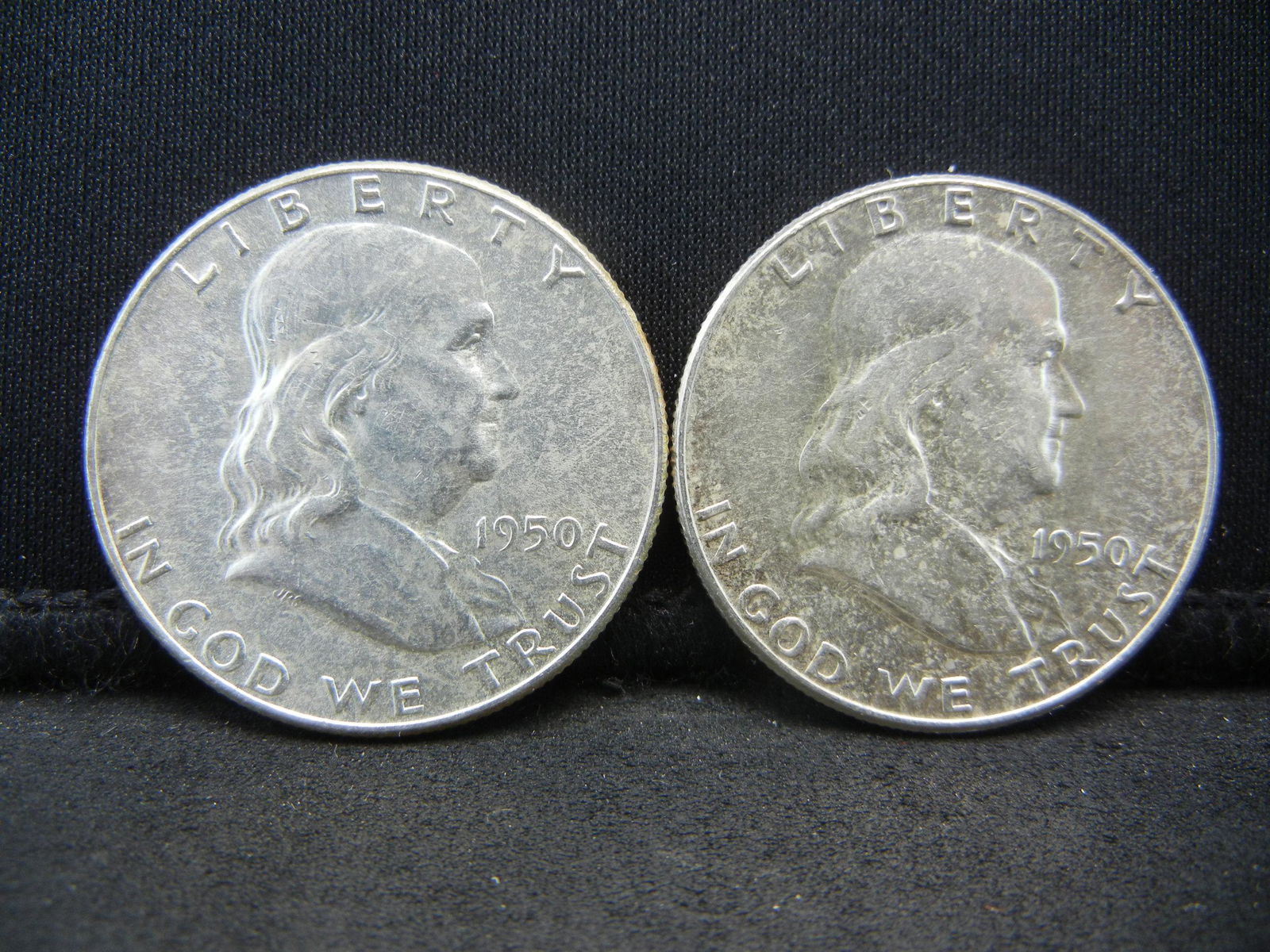 (2) 1950 Franklin Half Dollars (1 of 2)