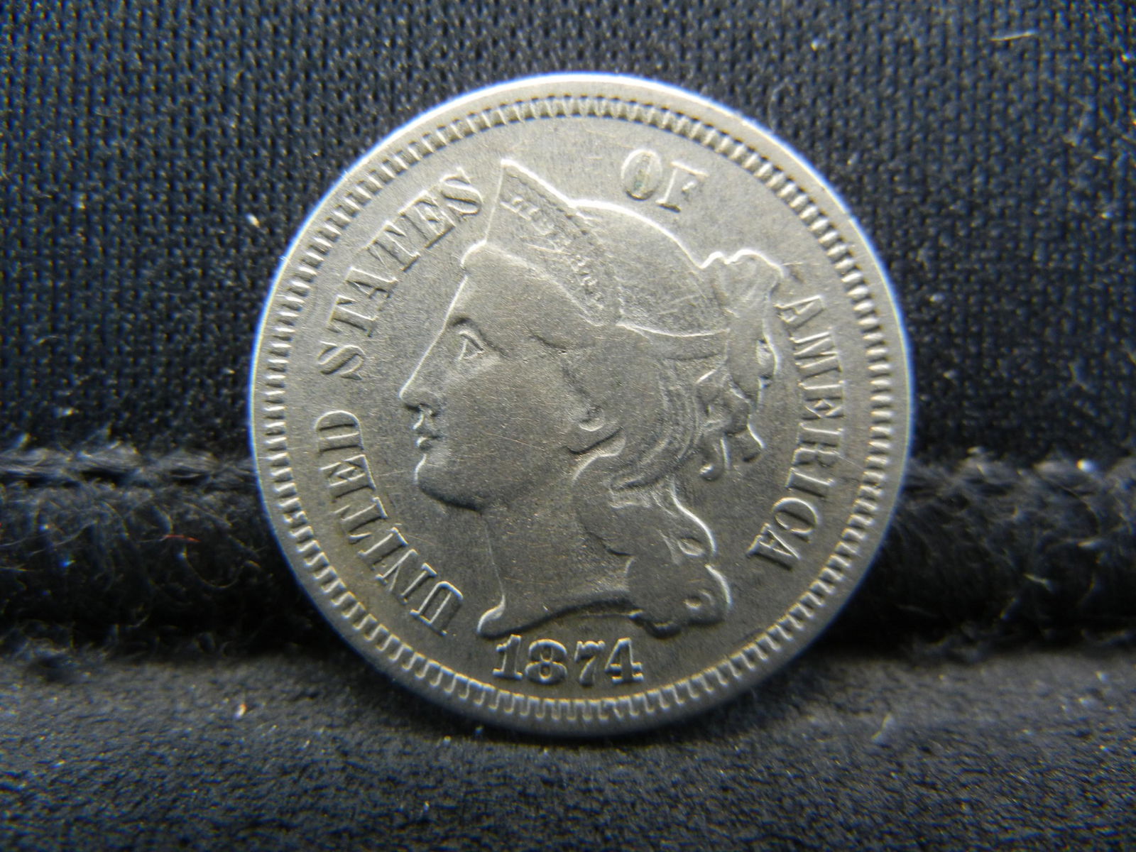 1874 Three Cent Nickel (1 of 2)