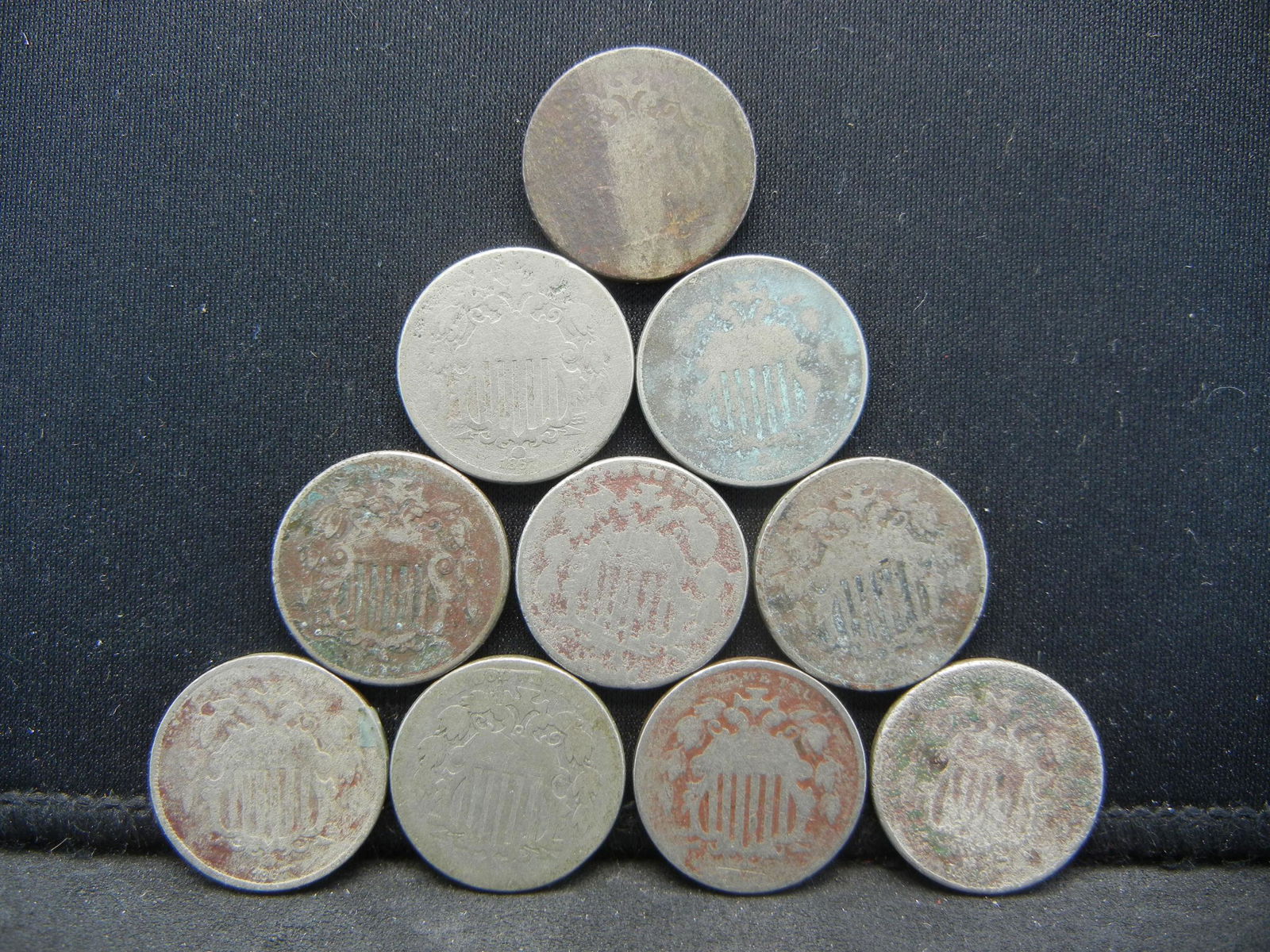 (10) Shield Nickels Lower Grade (1 of 2)