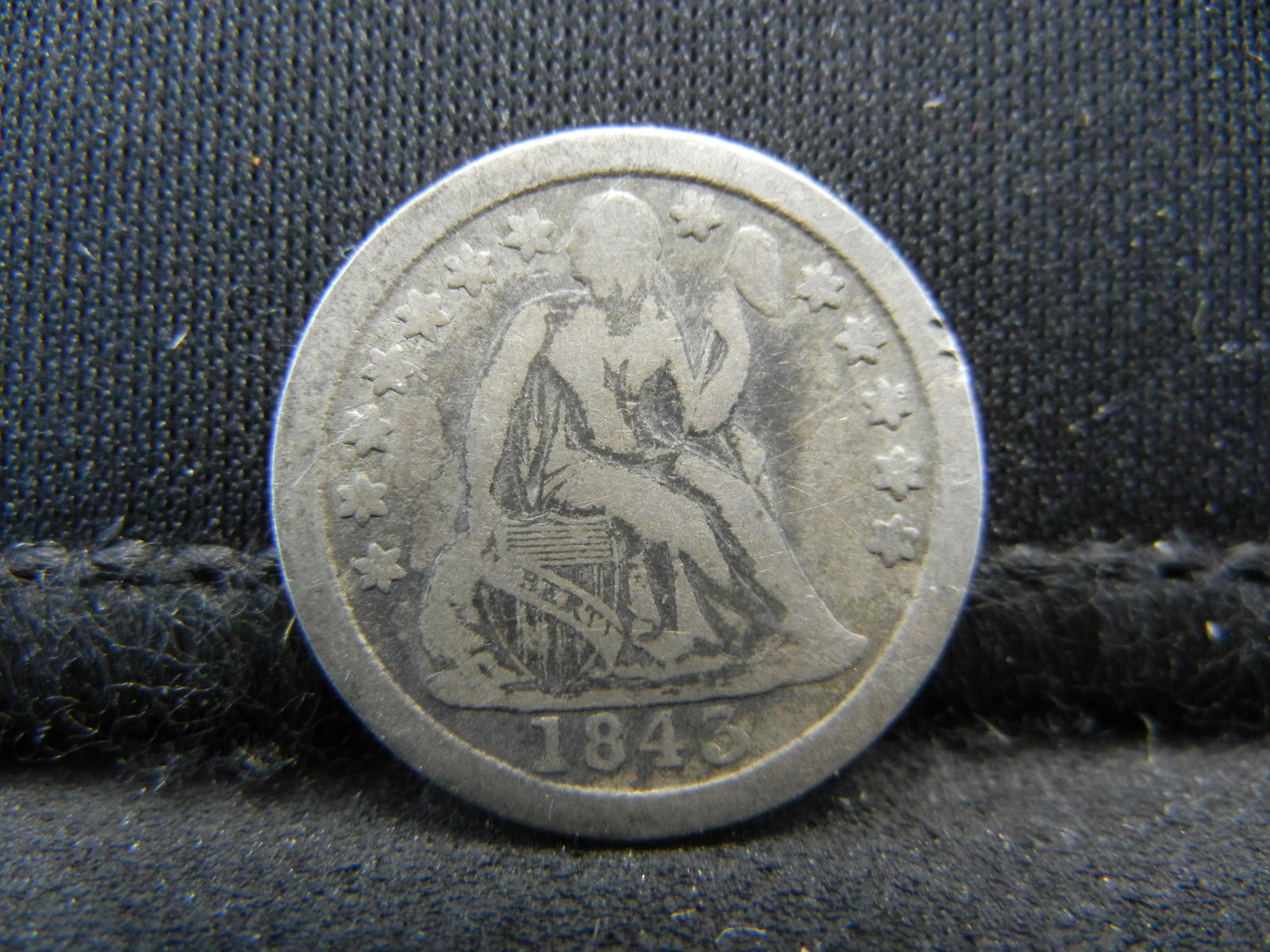 1843 Seated Dime (1 of 2)