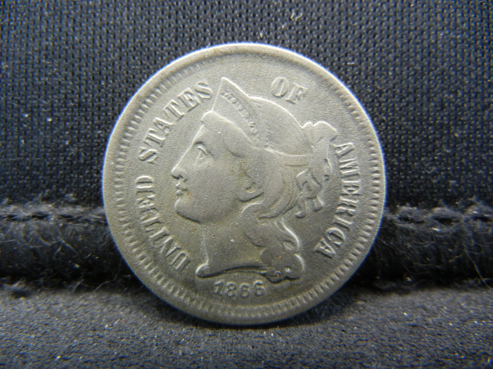 1866 Three Cent Nickel Nice (1 of 2)