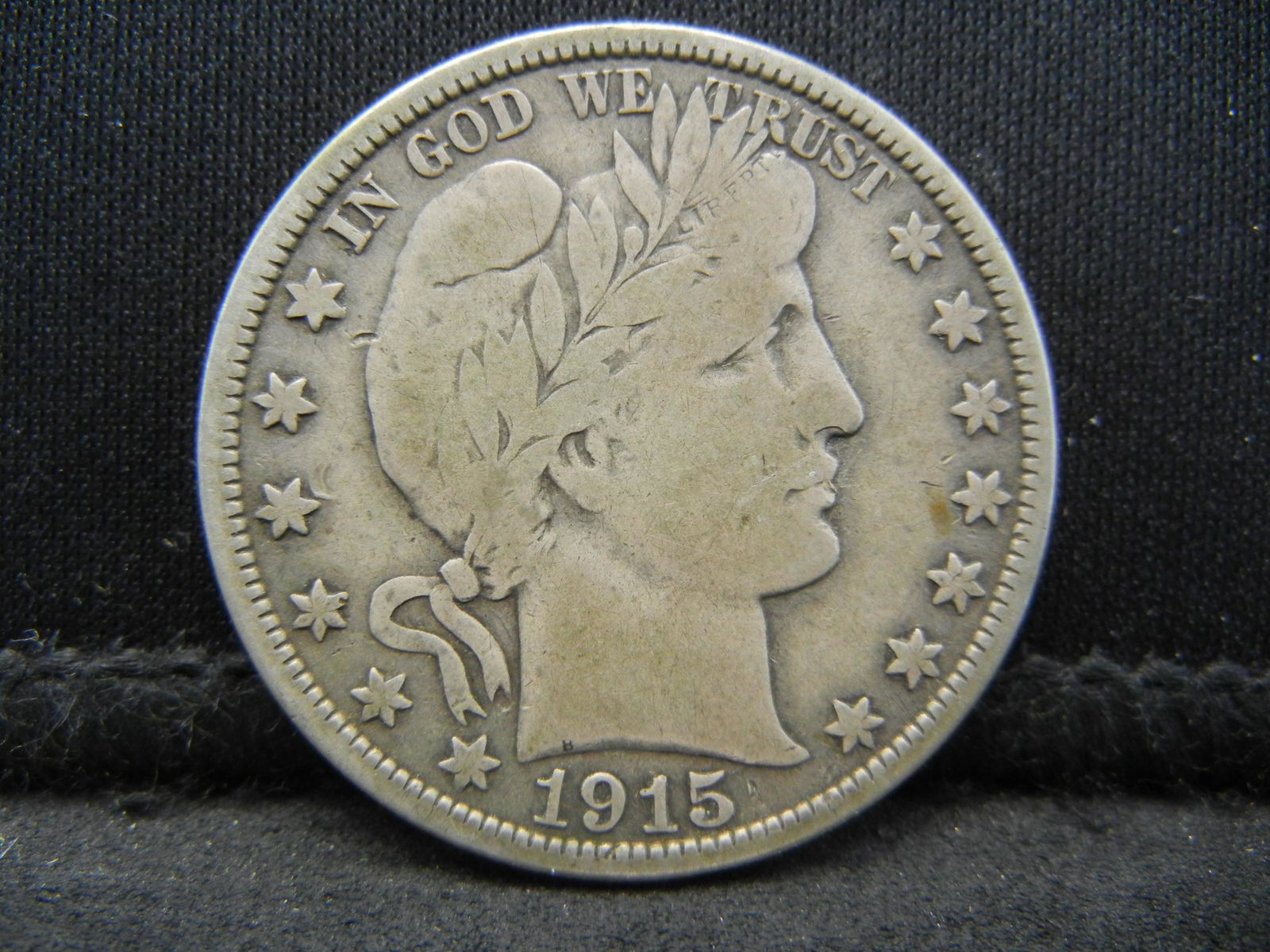 1915 D Barber Half Dollar F/VF (1 of 2)