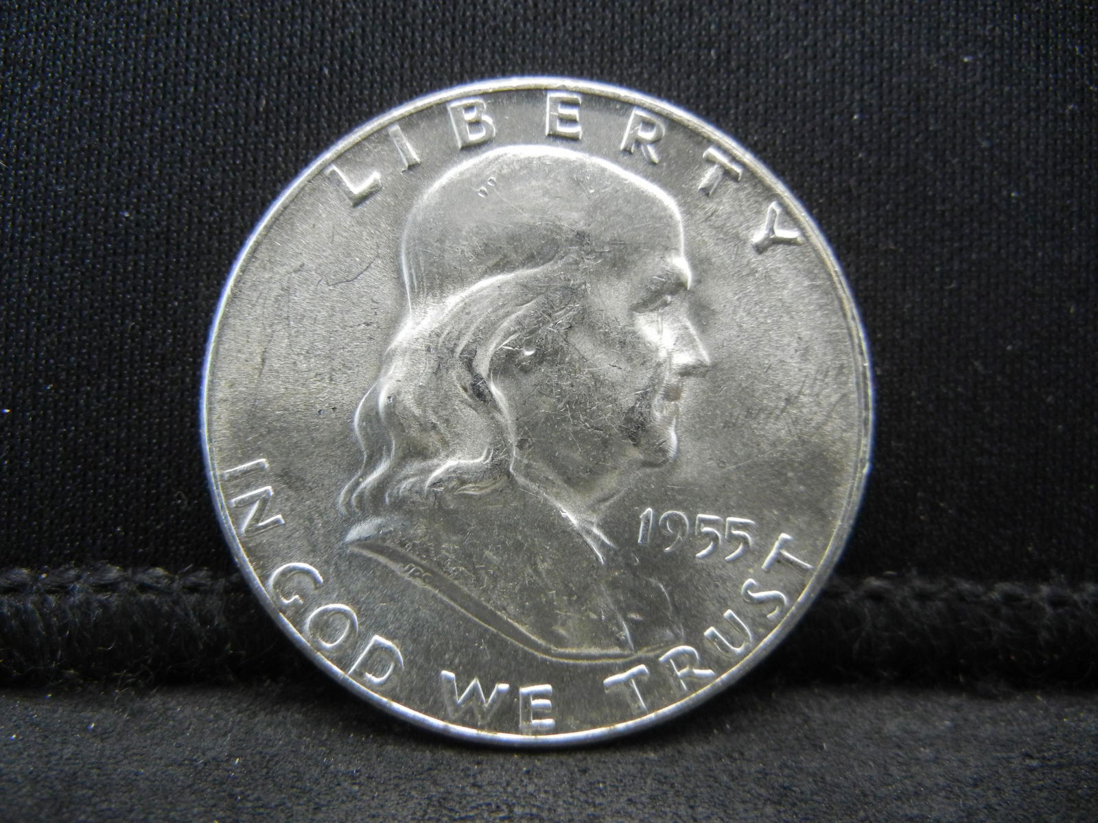 1955 Franklin Half Dollar Gem BU Frosty (1 of 2)