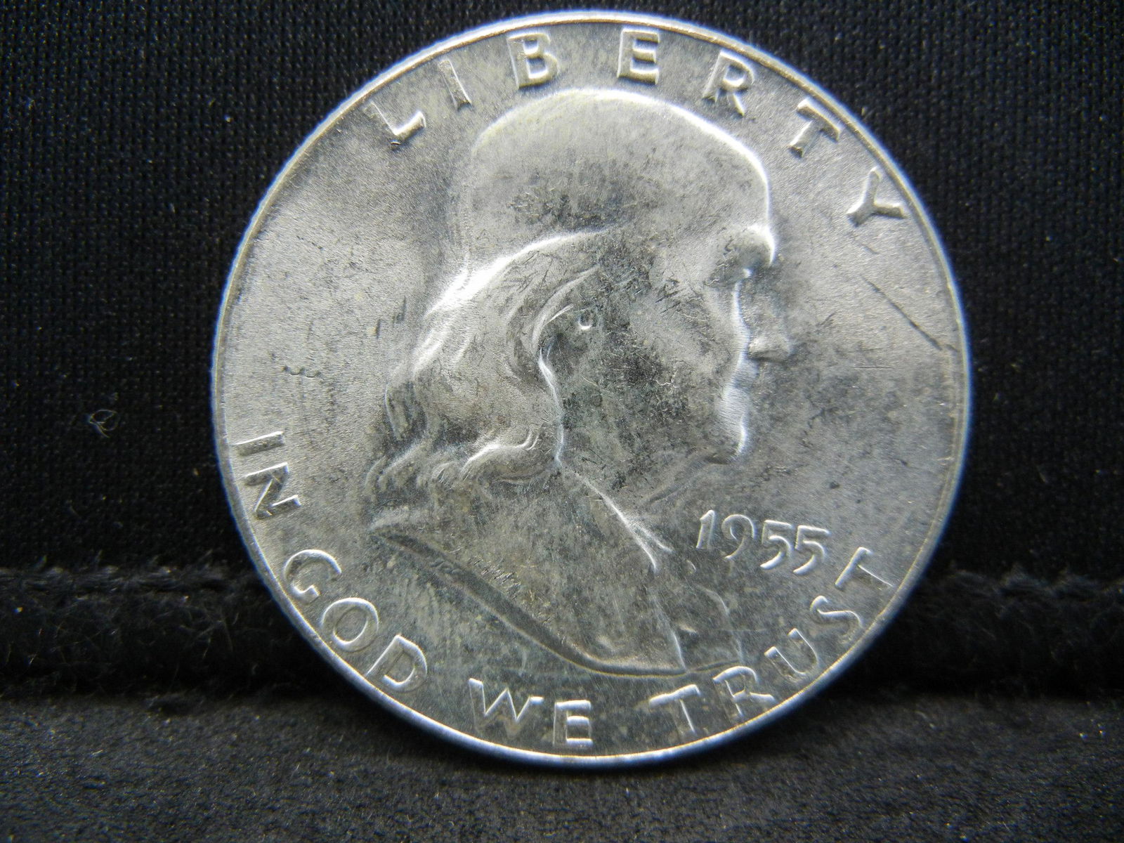 1955 Franklin Half Dollar Gem BU Frosty (1 of 2)