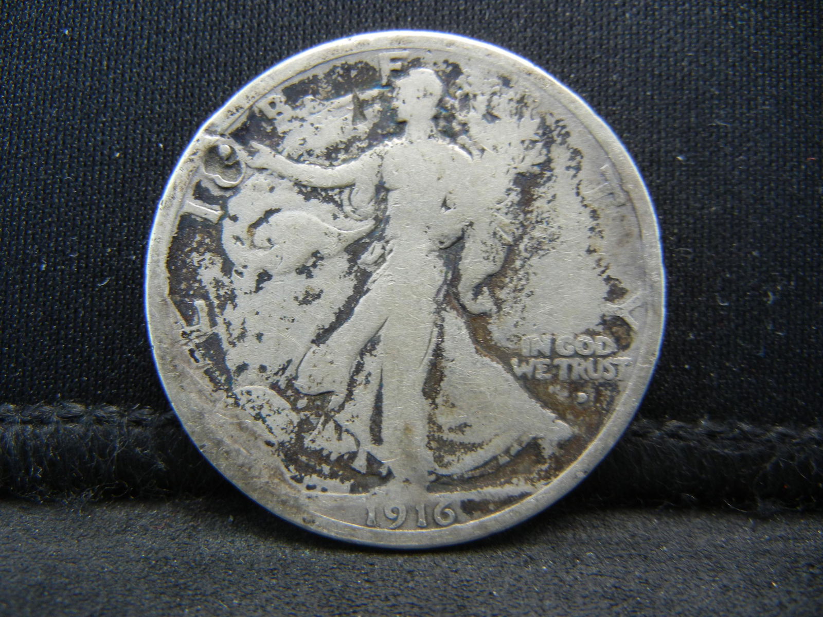 1916 D Walking Liberty Half Dollar Key Date (1 of 2)