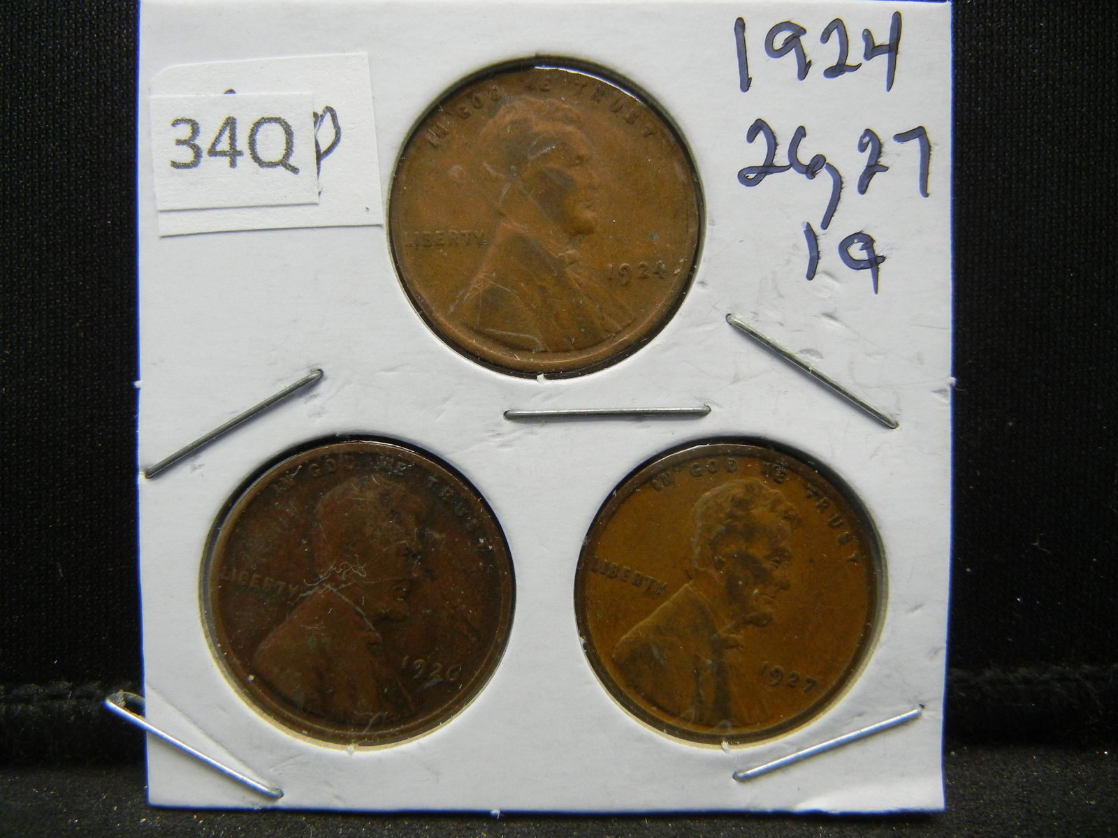 1924, 26, 27 Wheat Cents (1 of 2)