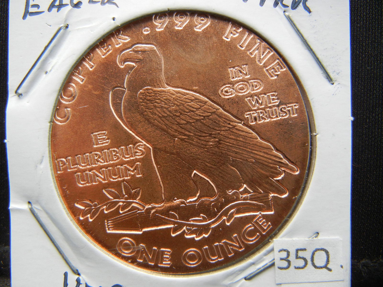 Copper Round .999 Indian Head/ Eagle (1 of 3)