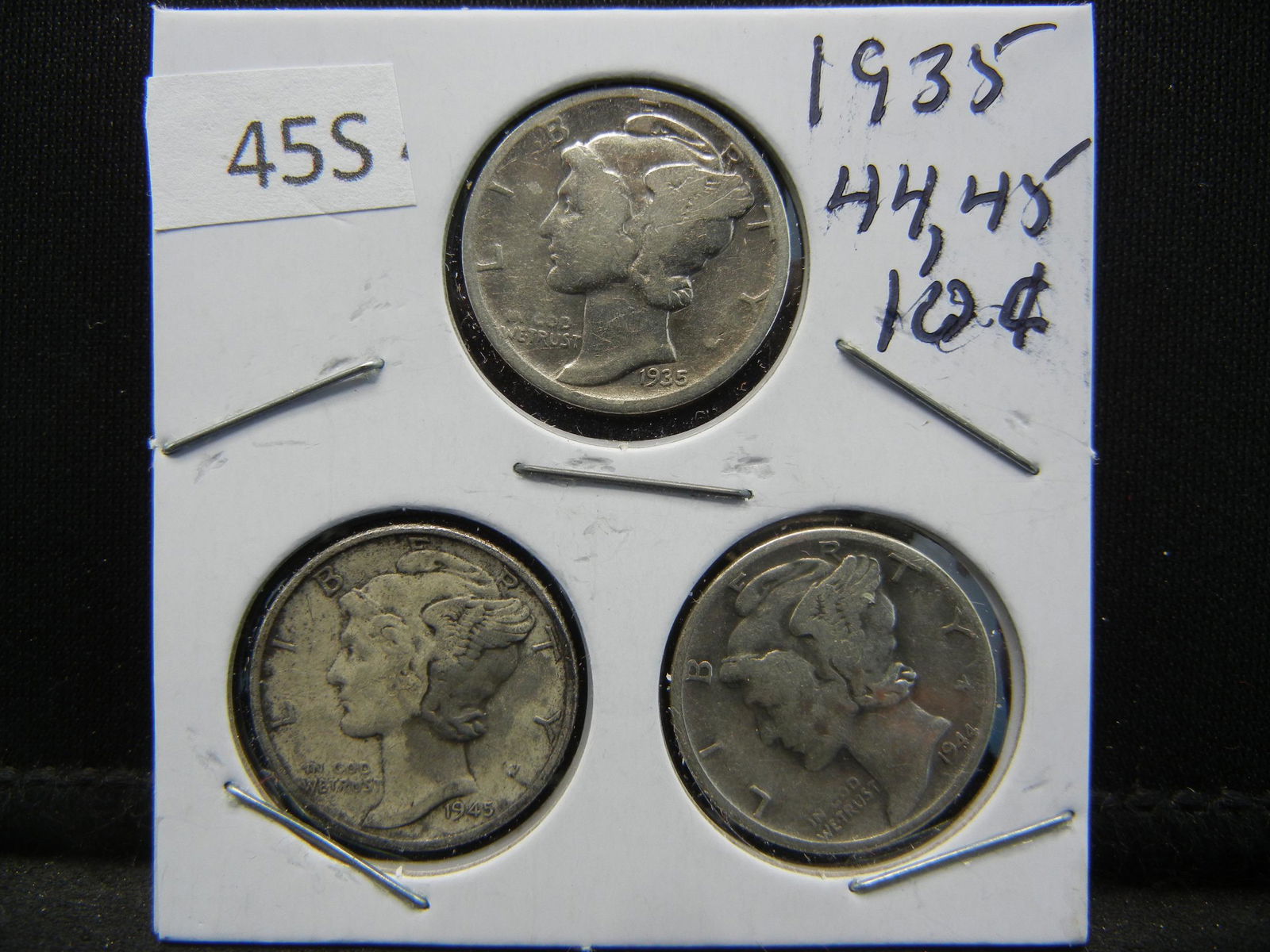 1935, 44, 45, Mercury Dimes (1 of 2)