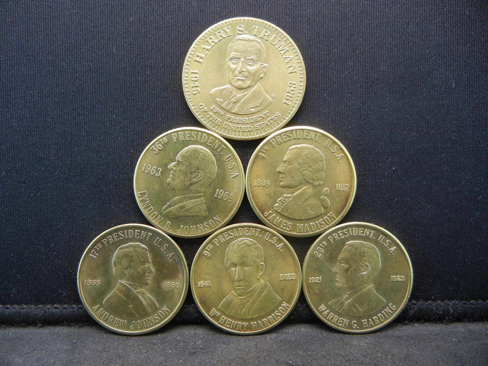 (6) AMAZING (BU) US PRESIDENTS (JAMES MADISON/LYNDON B: (6) AMAZING (BU) US PRESIDENTS (JAMES MADISON/LYNDON B JOHNSON/ANDREW JOHNSON/HARRY S. TRUMAN/W. HENRY HARRISON/WARREN G. HARDING)