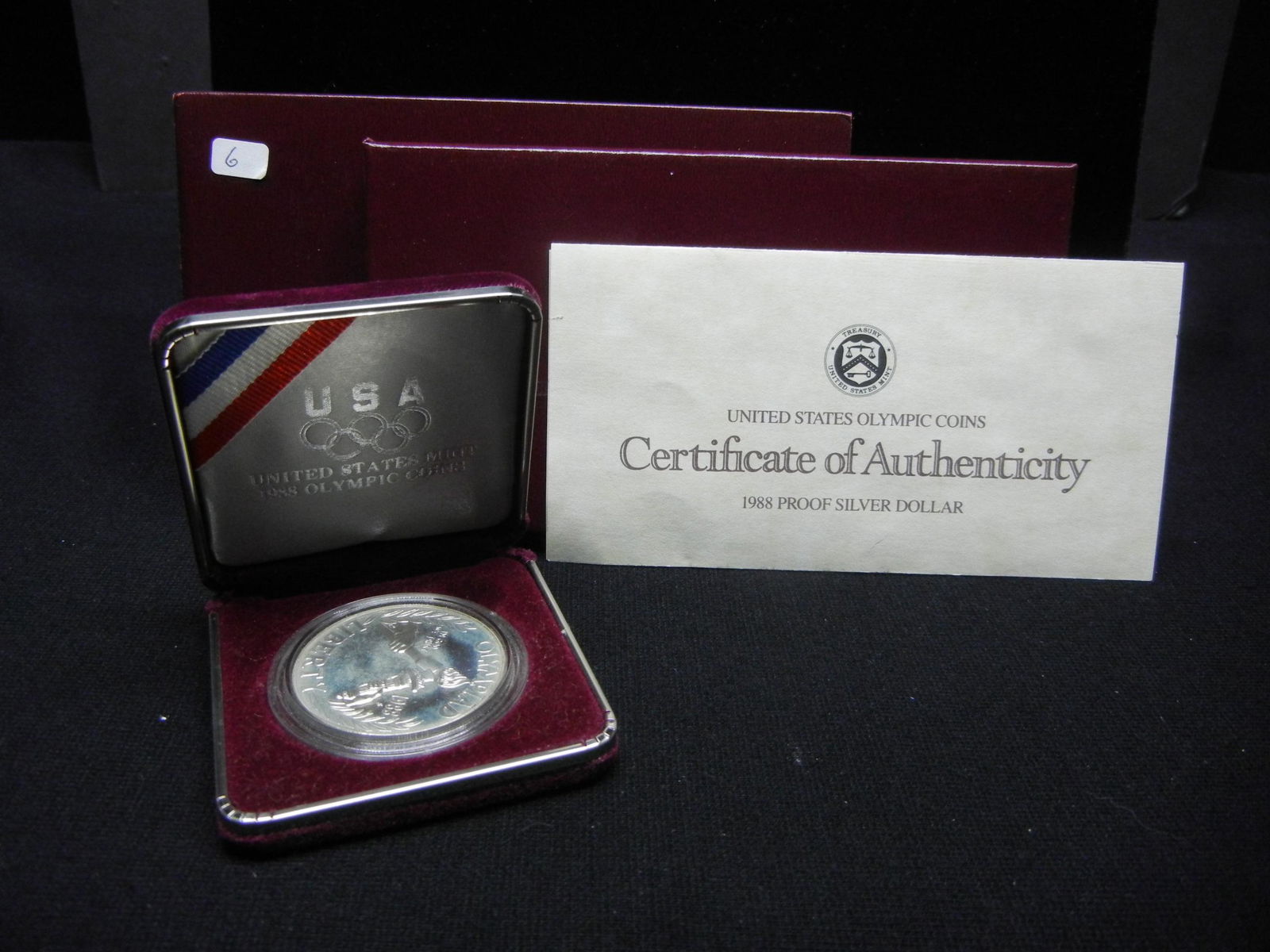 1988-S Olympic Commemorative Silver Dollar in original (1 of 4)