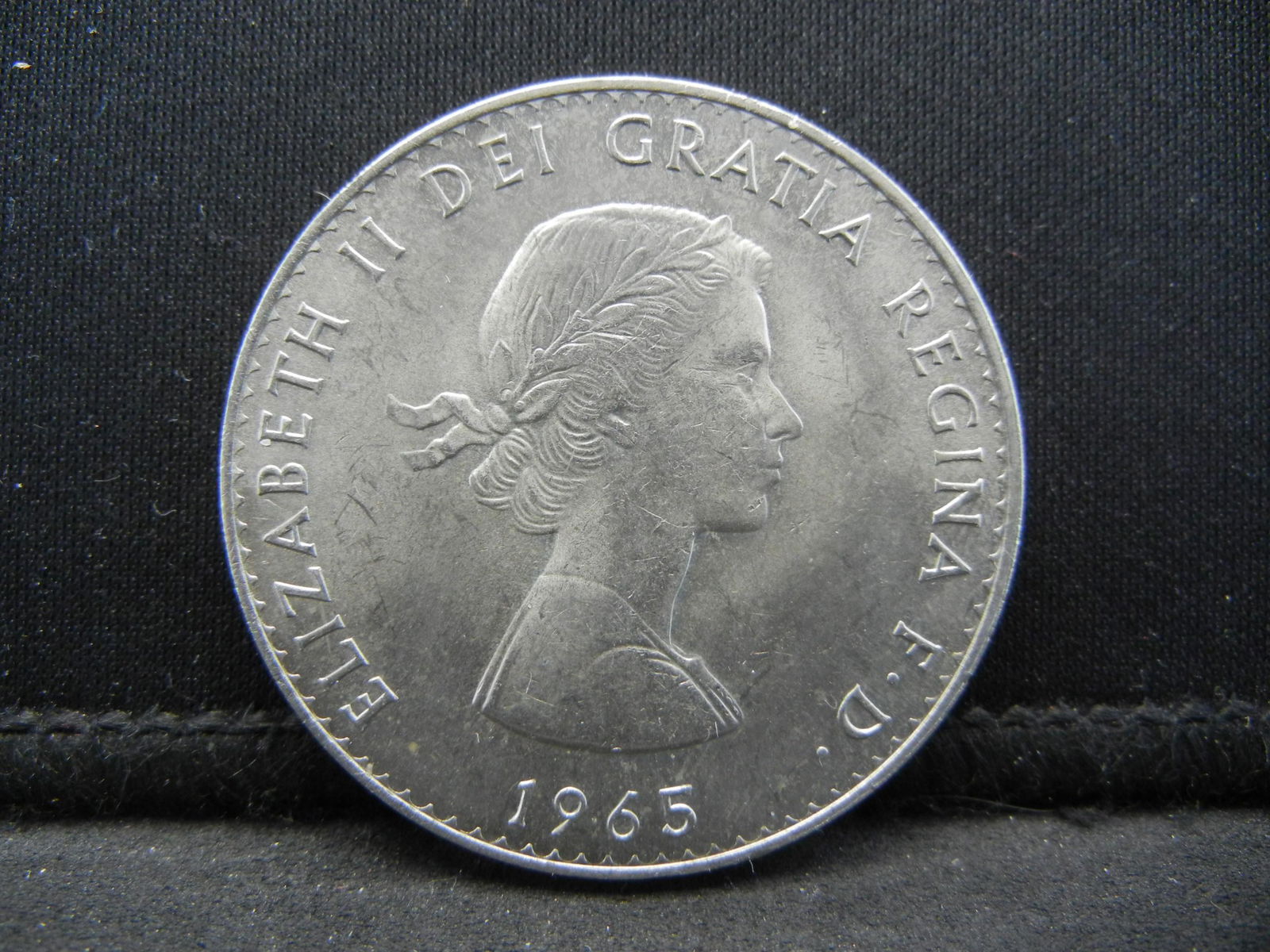 1965 British Crown.  Reverse: Winston Churchill on (1 of 2)
