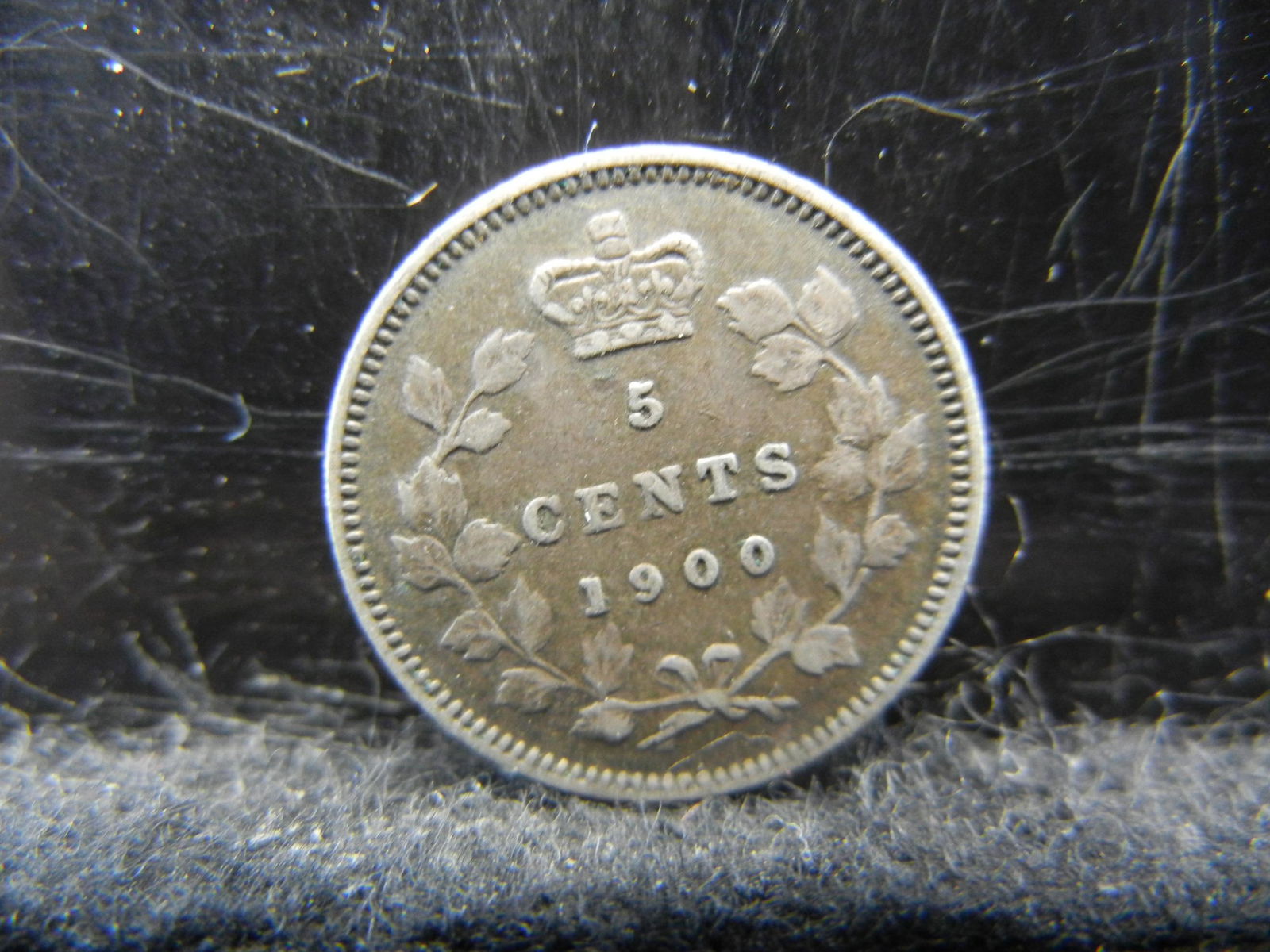 1900 Canada Sterling (92.5%) Silver Five Cents, Weighs (1 of 2)