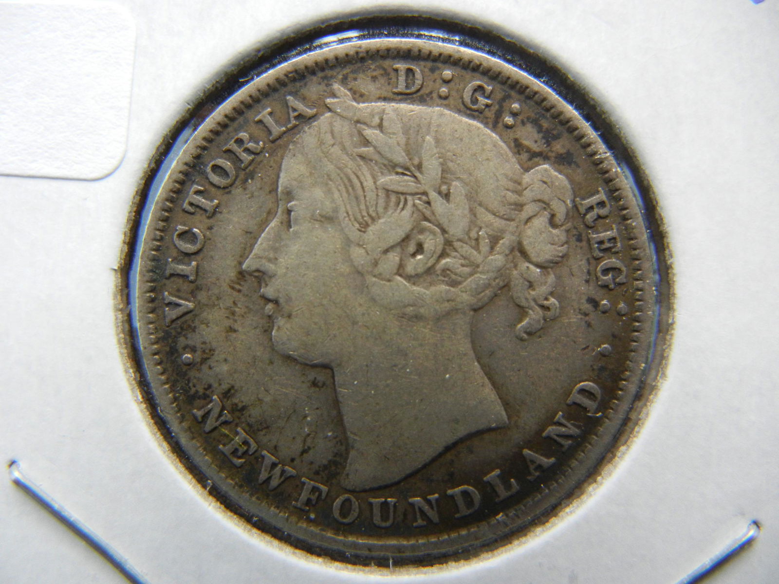 1894 Newfoundland 20 Cents silver.  Nice Very Fine. (1 of 3)