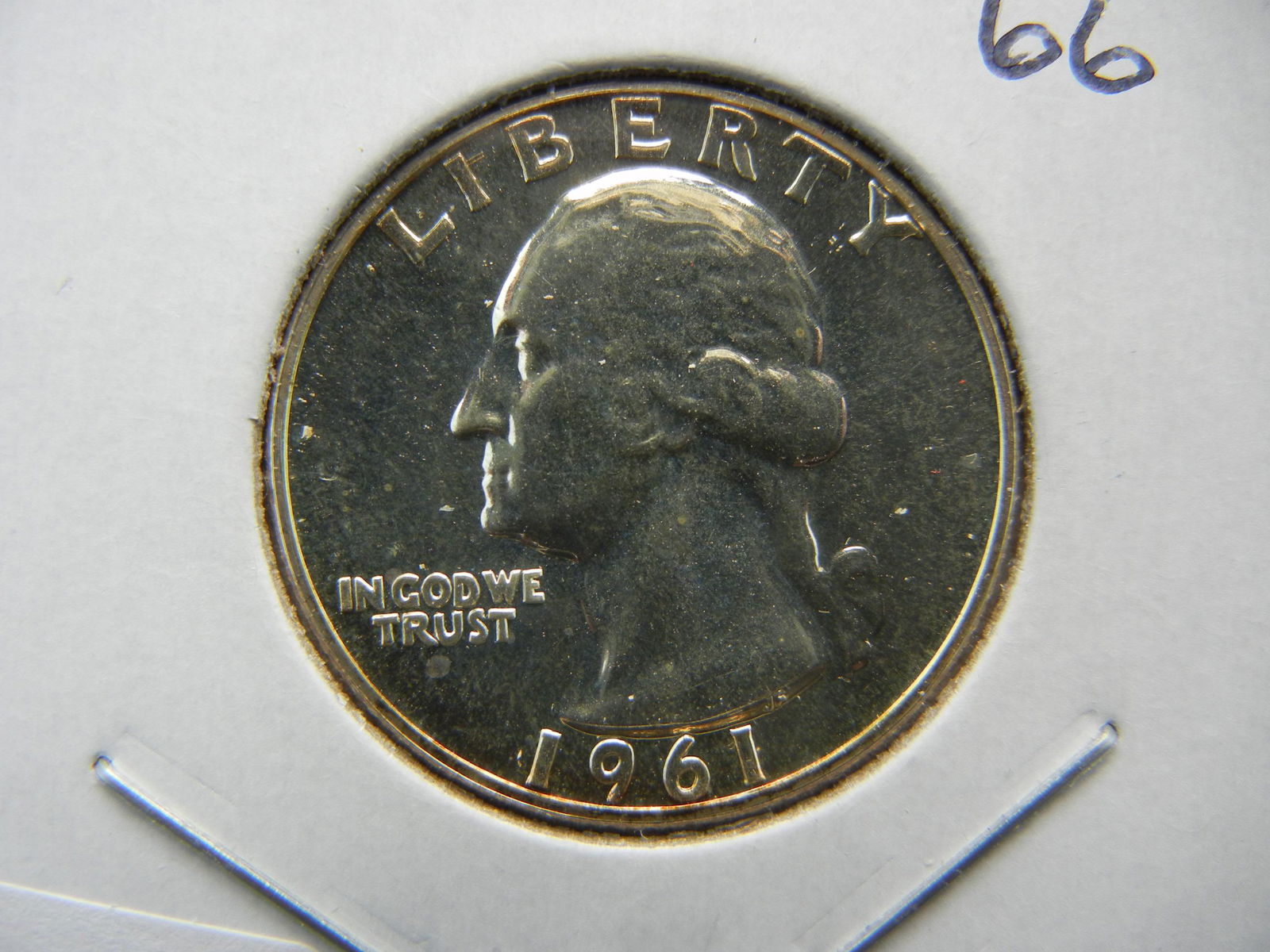 1961 Washington Quarter.  GEM Proof 66. (1 of 3)