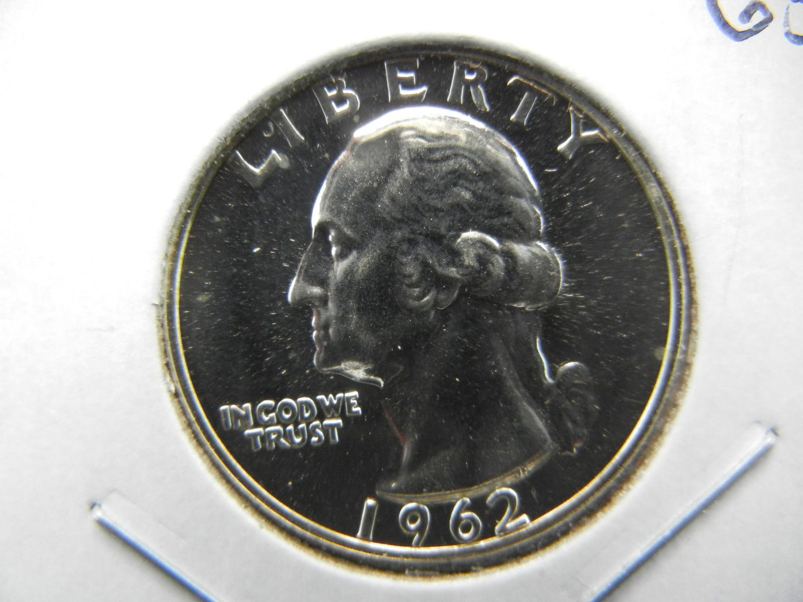 1962 Washington Quarter.  GEM Proof 65. (1 of 3)
