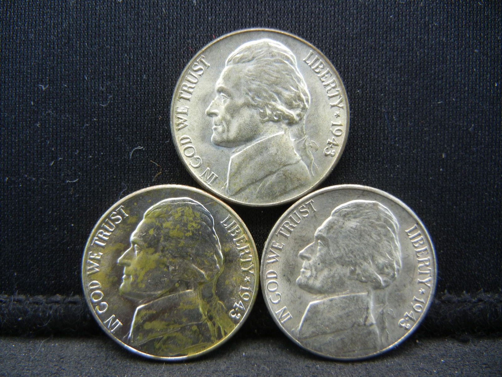 1943 PDS Uncirculated Silver War Nickels. (1 of 2)