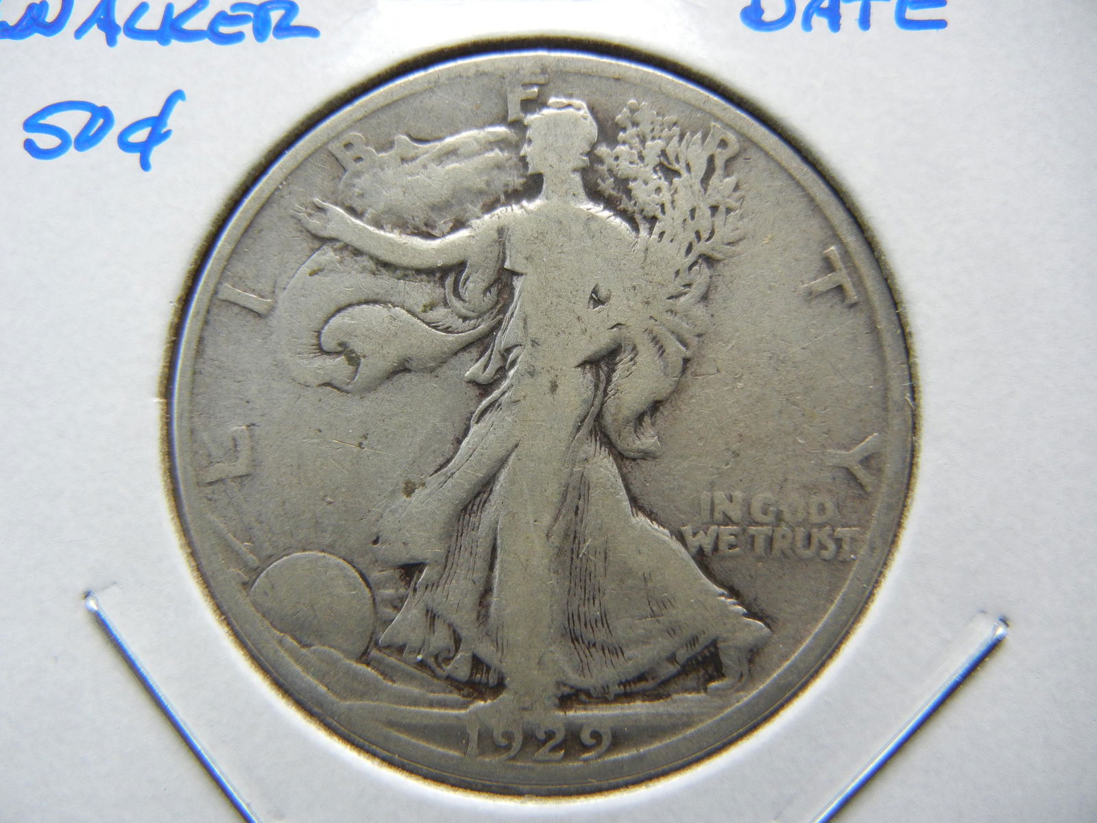 1929-S Walker 50c.  Scarce Date. (1 of 3)