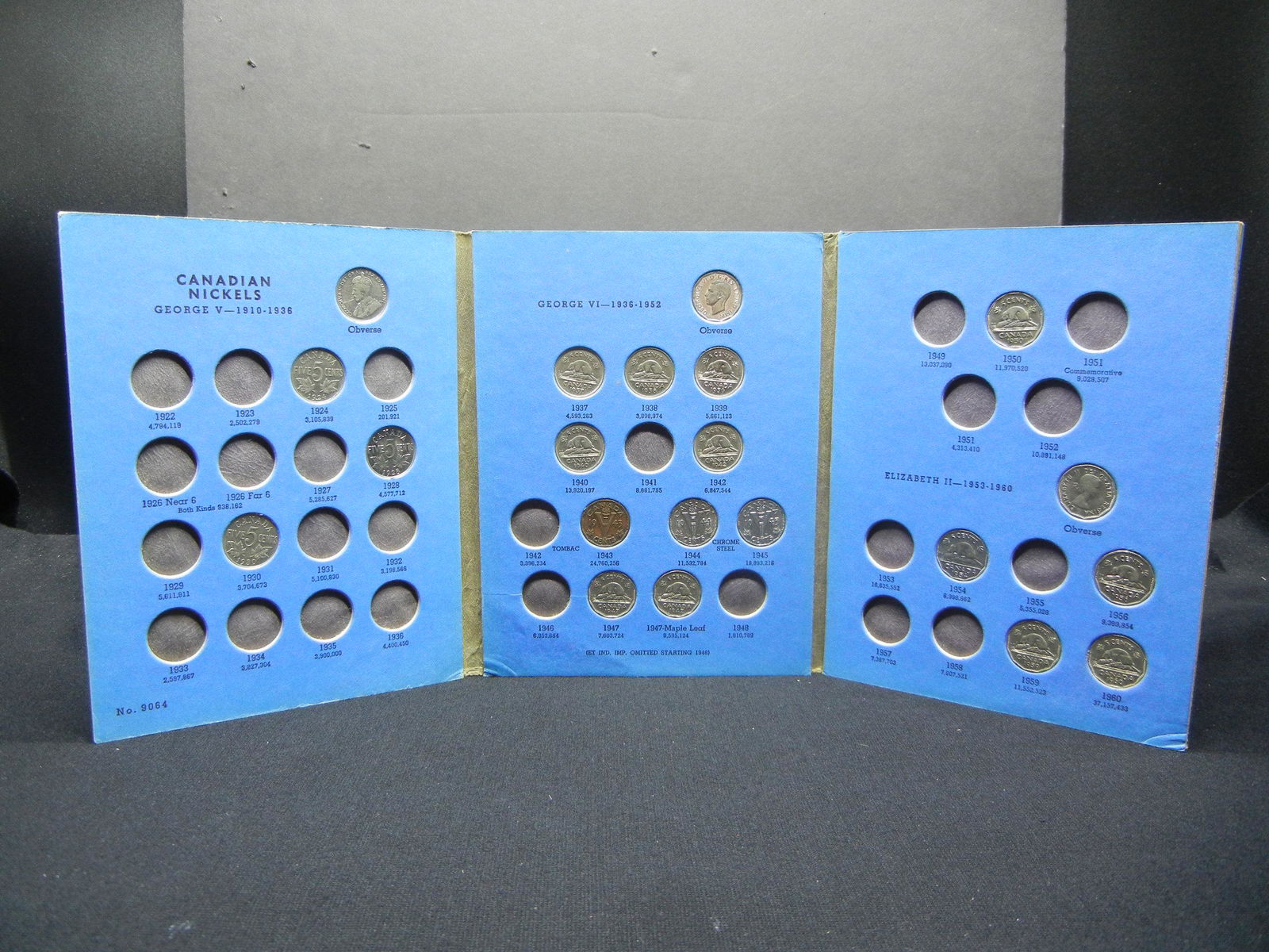 Part set Canada Nickels 1922-1960.  20 coins (1 of 7)