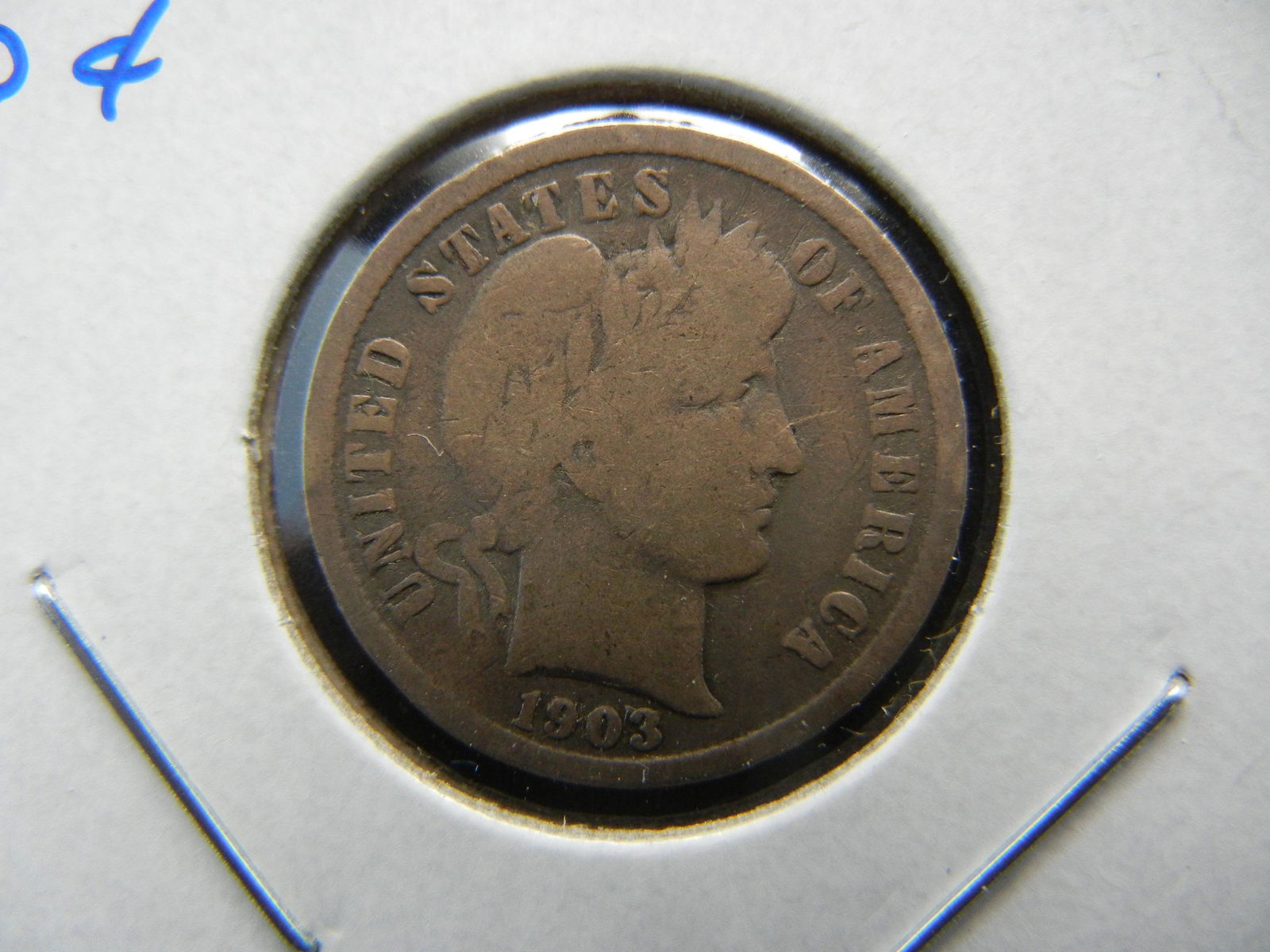 1903-O Barber 10c.  Good. (1 of 3)
