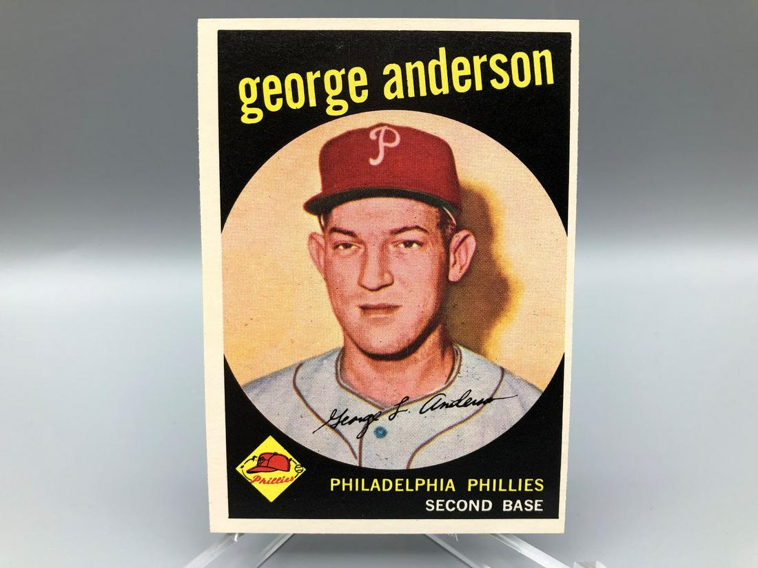 1959 Topps George "Sparky" Anderson Rookie #338 : 1959 Topp