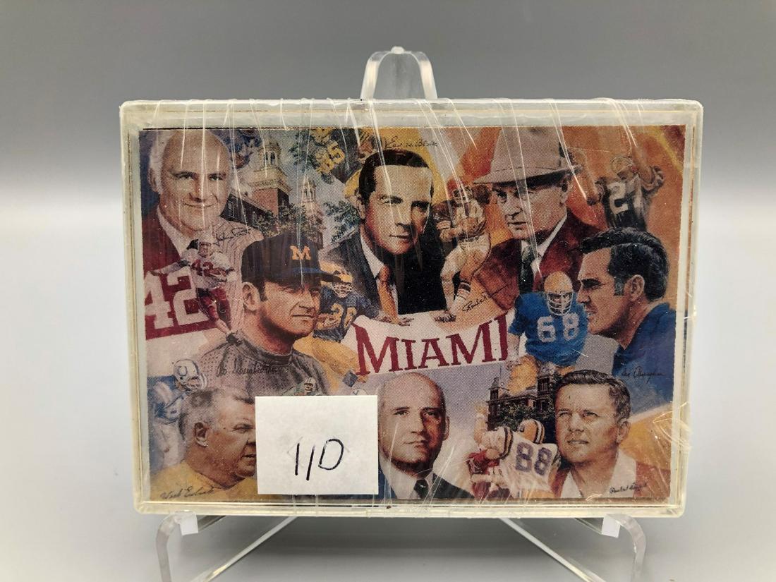 rare Miami Ohio cradle of coaches set, factory sealed: rare Miam