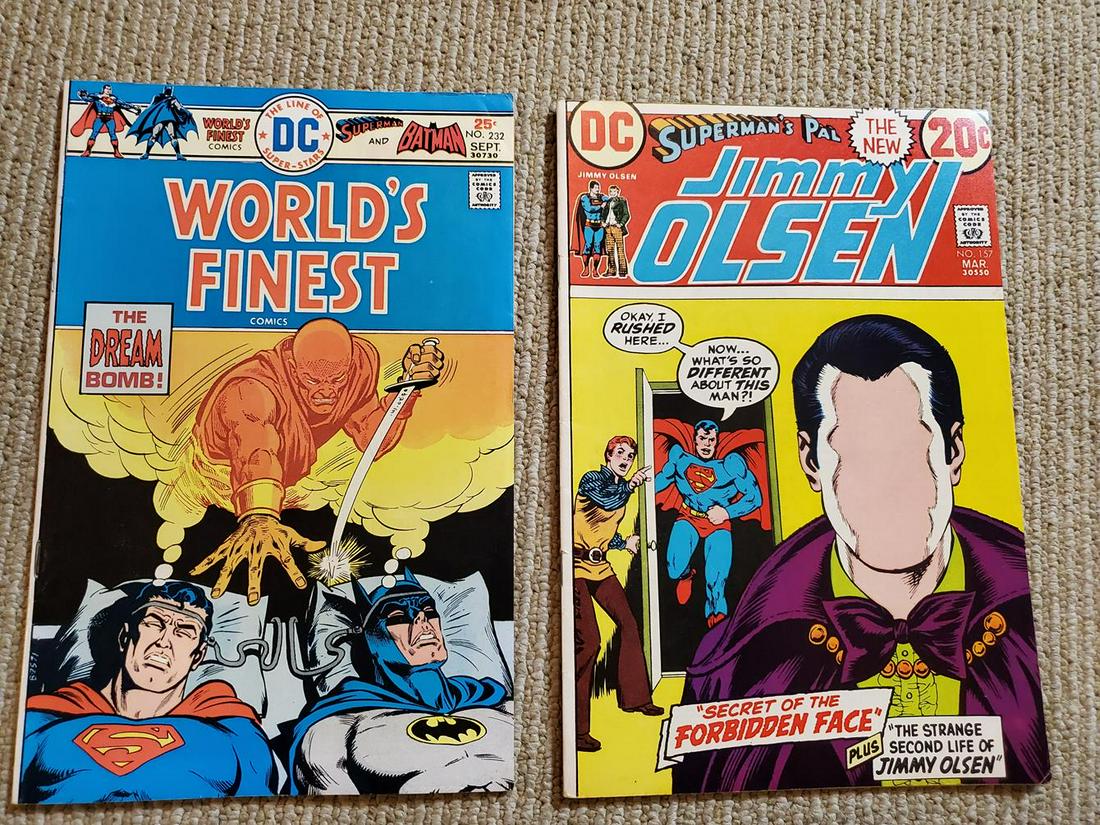Vintage Comic Pair Superman's Pal Jimmie Olsen #157 and (1 of 4)