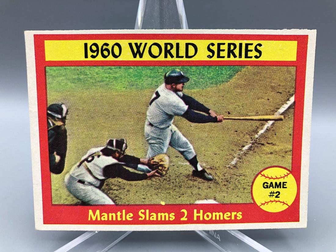 1961 Topps Mickey Mantle World Series Card #307 (1 of 2)