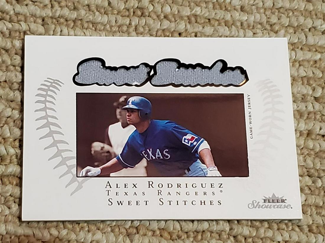 2003 Fleer Showcase Sweet Stitches Alex Rodriguez (1 of 2)