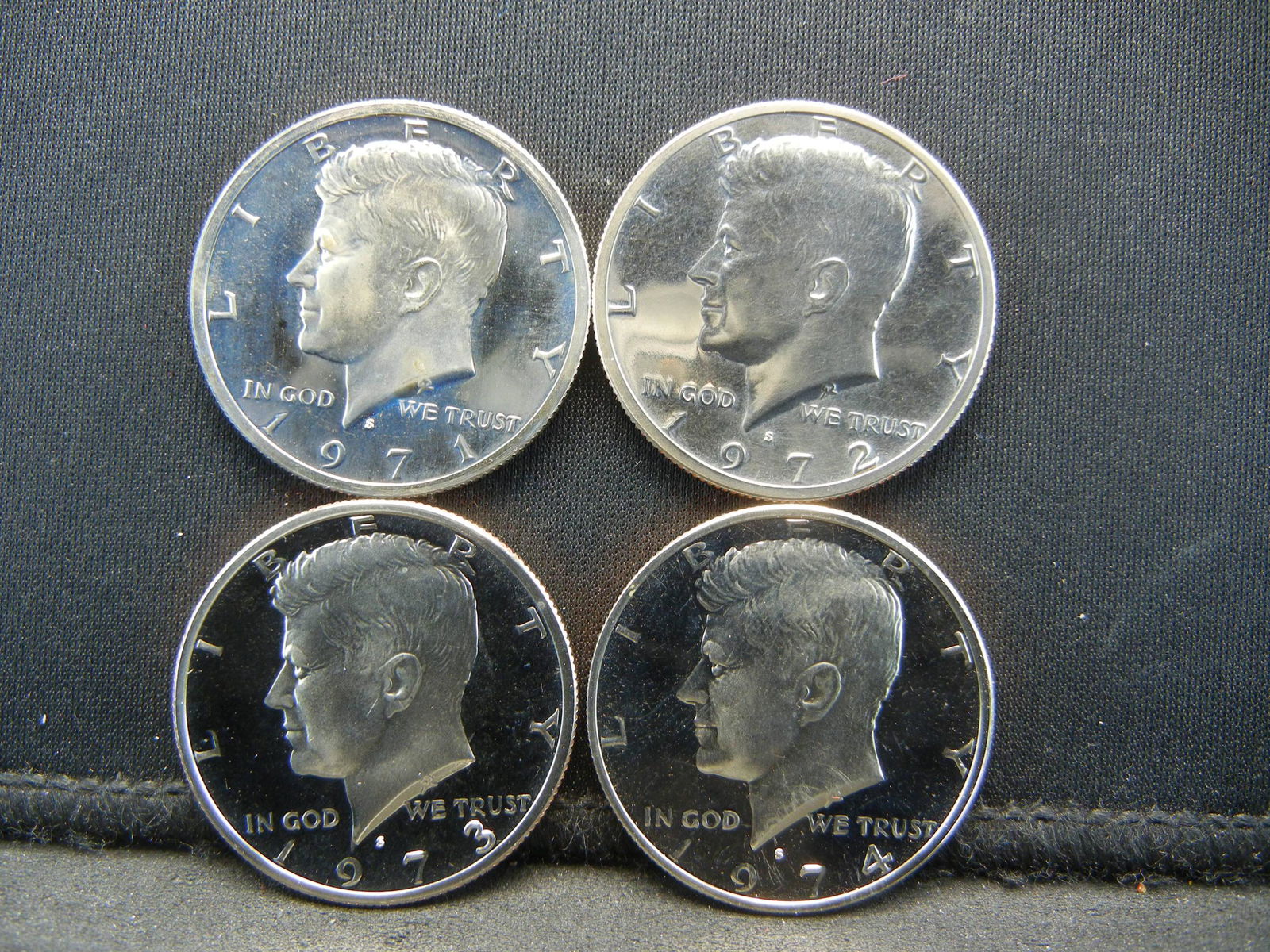 1971s,72s,73s,74s Kennedy Half Dollars Gem Proofs (1 of 2)