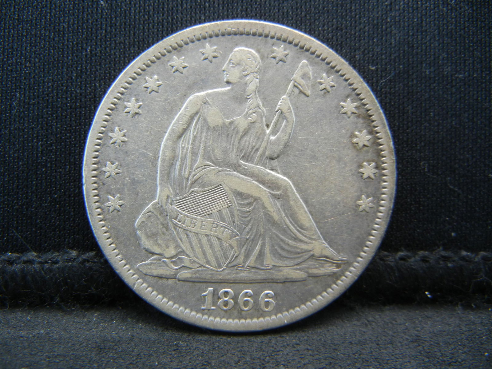 1866 S Seated Half Dollar XF+ Key Date (1 of 2)