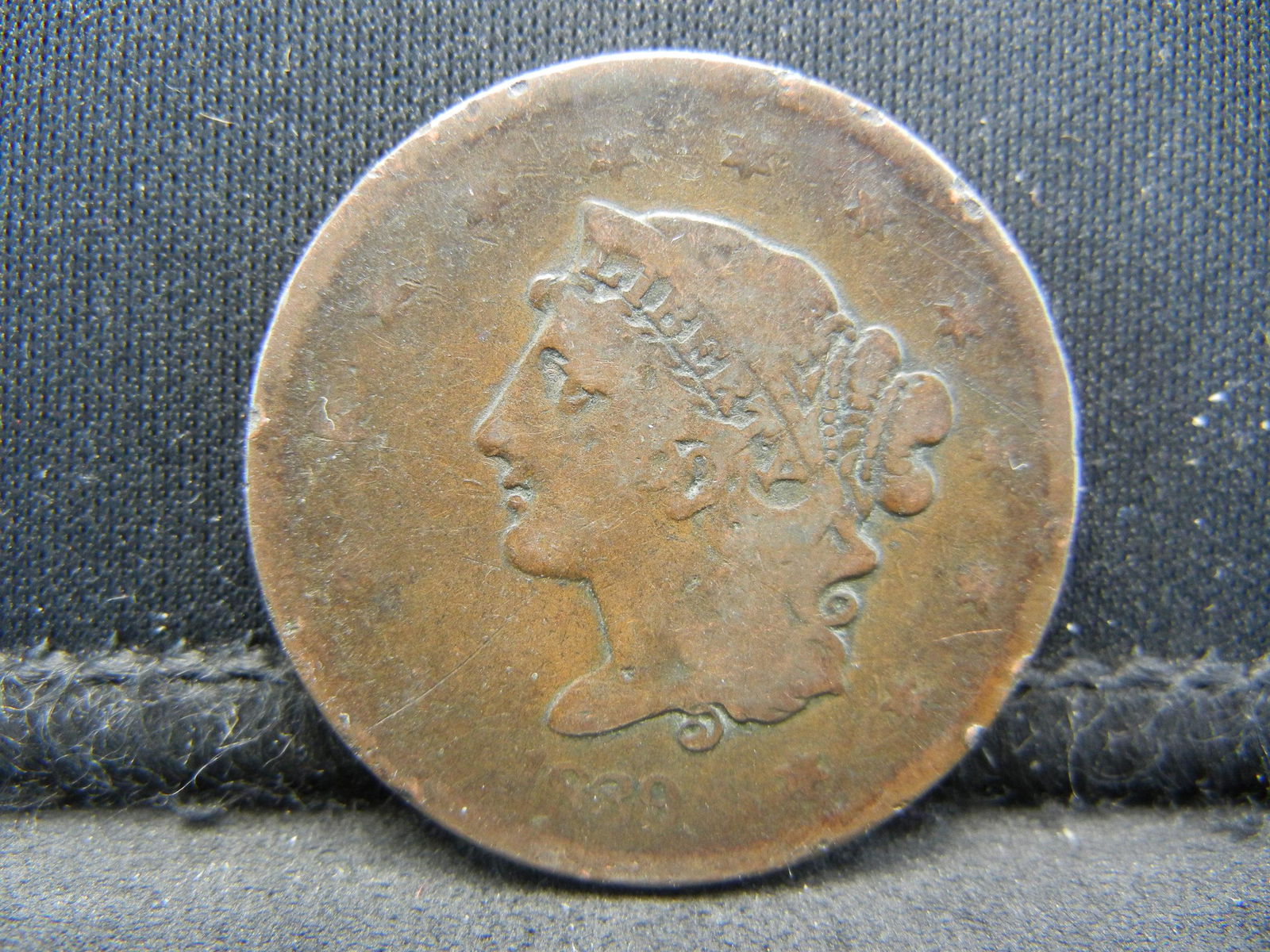 1839 Large Cent Booby Head (1 of 2)
