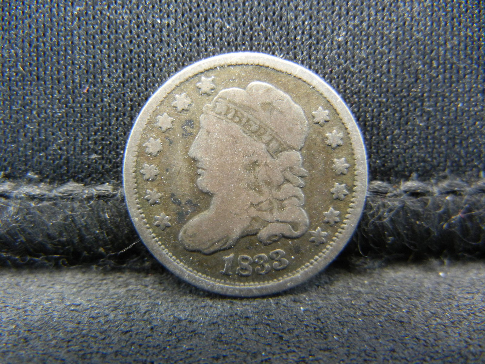 1833 Bust Half Dime Fine (1 of 2)