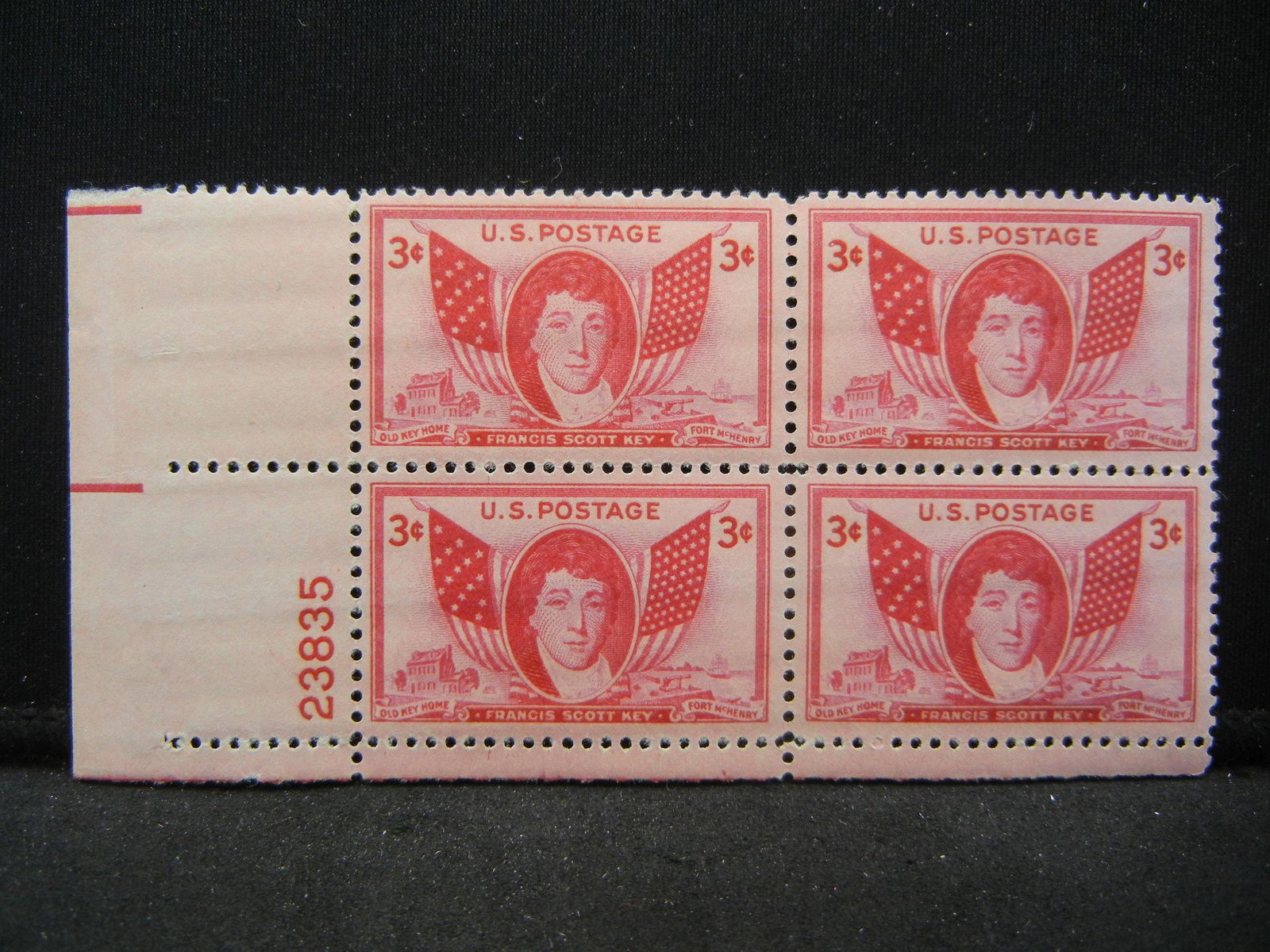 Francis Scott Key plate block (1 of 2)