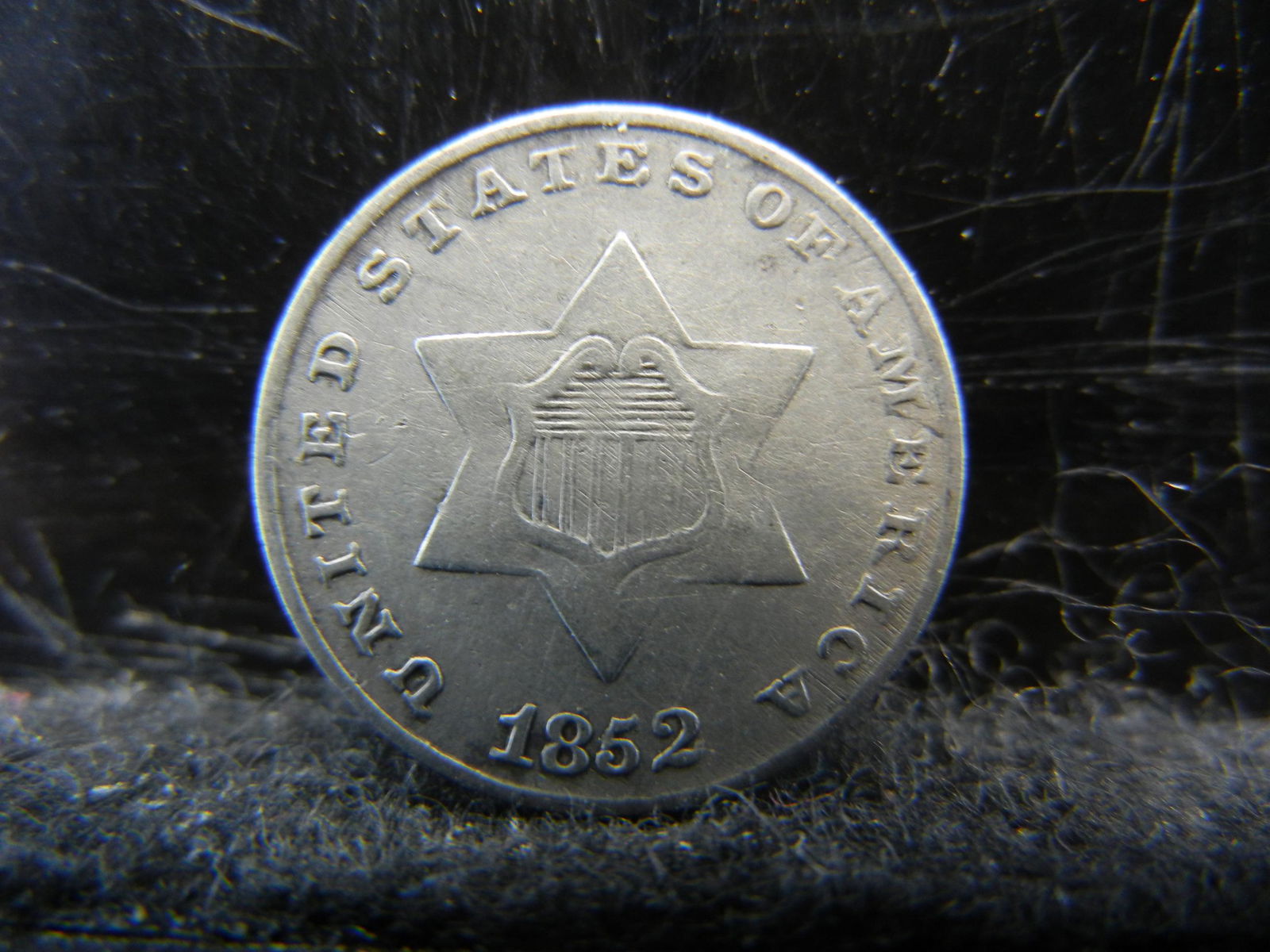 1852 Three Cent Silver Nice (1 of 2)