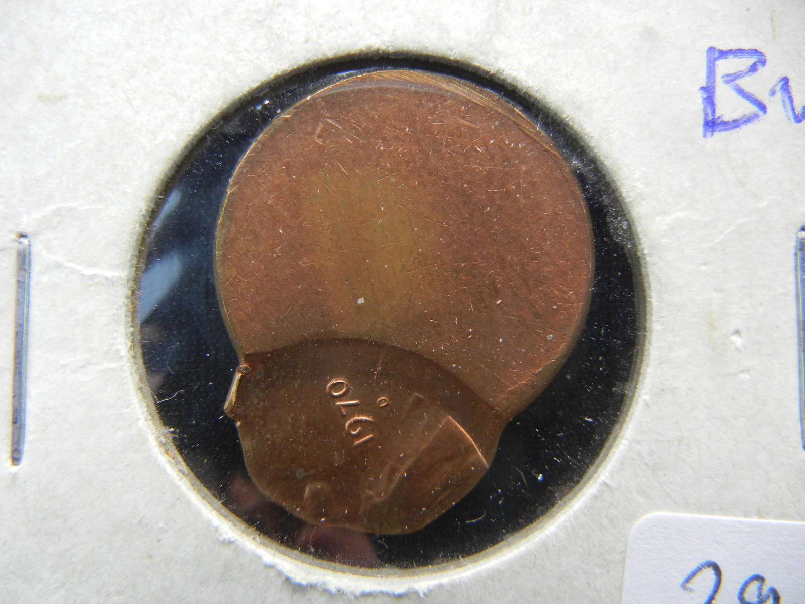 ERROR.  1970-D Lincoln Memorial 70% Off-Center.  Scarce (1 of 3)