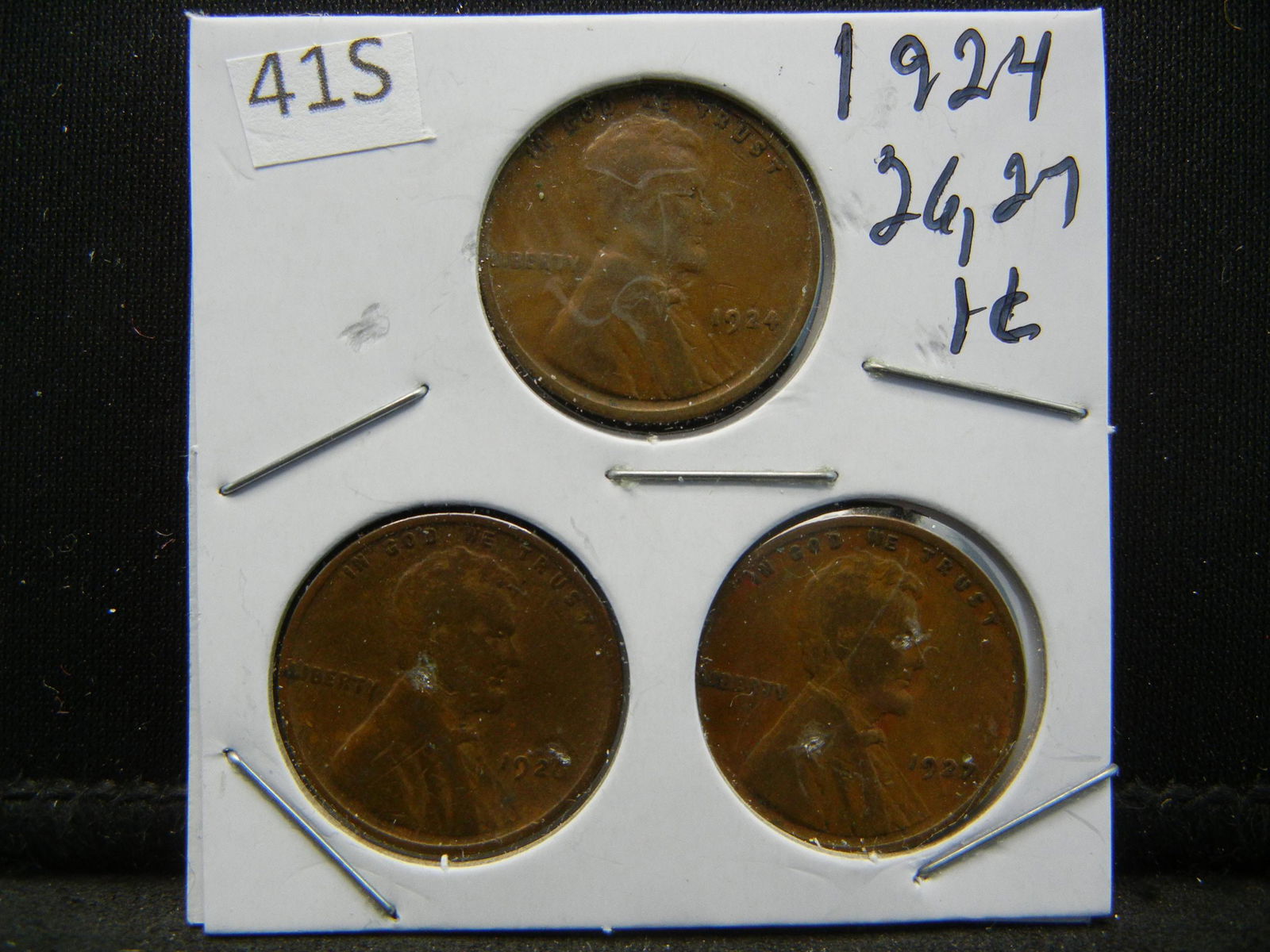 1924, 26, 27 Wheat Cents (1 of 2)
