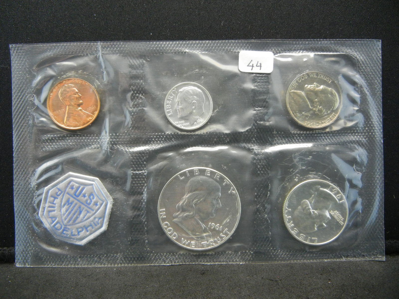 1961 US Silver Proof Set.  GEM Proof in government (1 of 2)