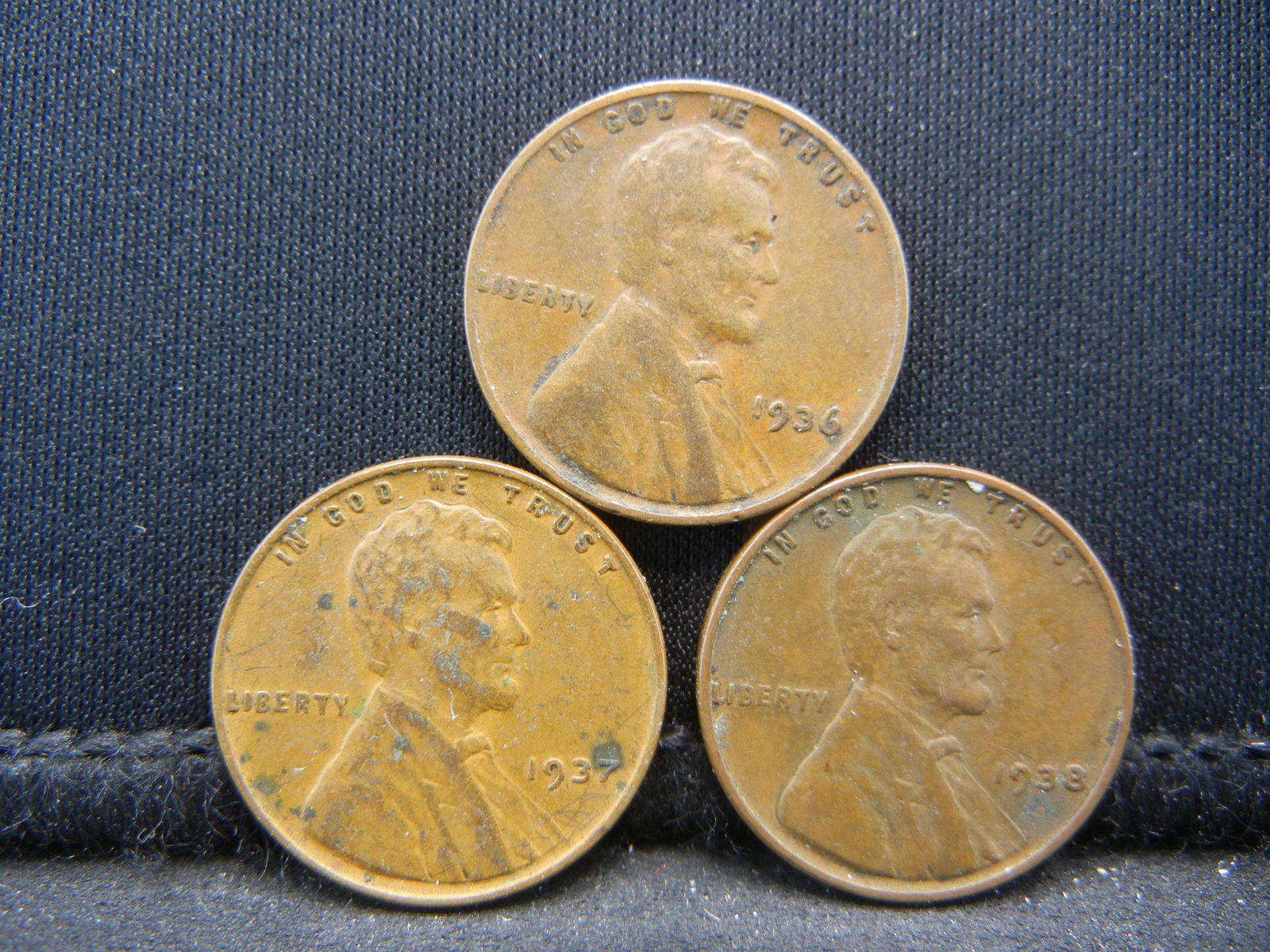 1936, 37, 38 Wheat Cents (1 of 2)