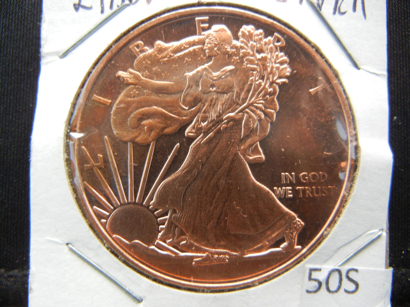 Copper Round .999 Walking Liberty (1 of 3)