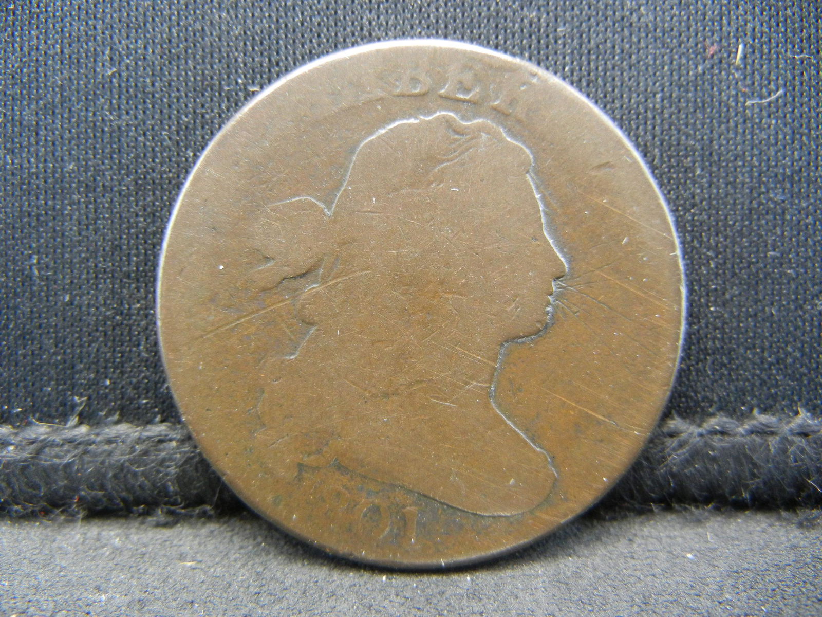 1801 Draped Bust Large Cent G+ Nice Planchet (1 of 2)