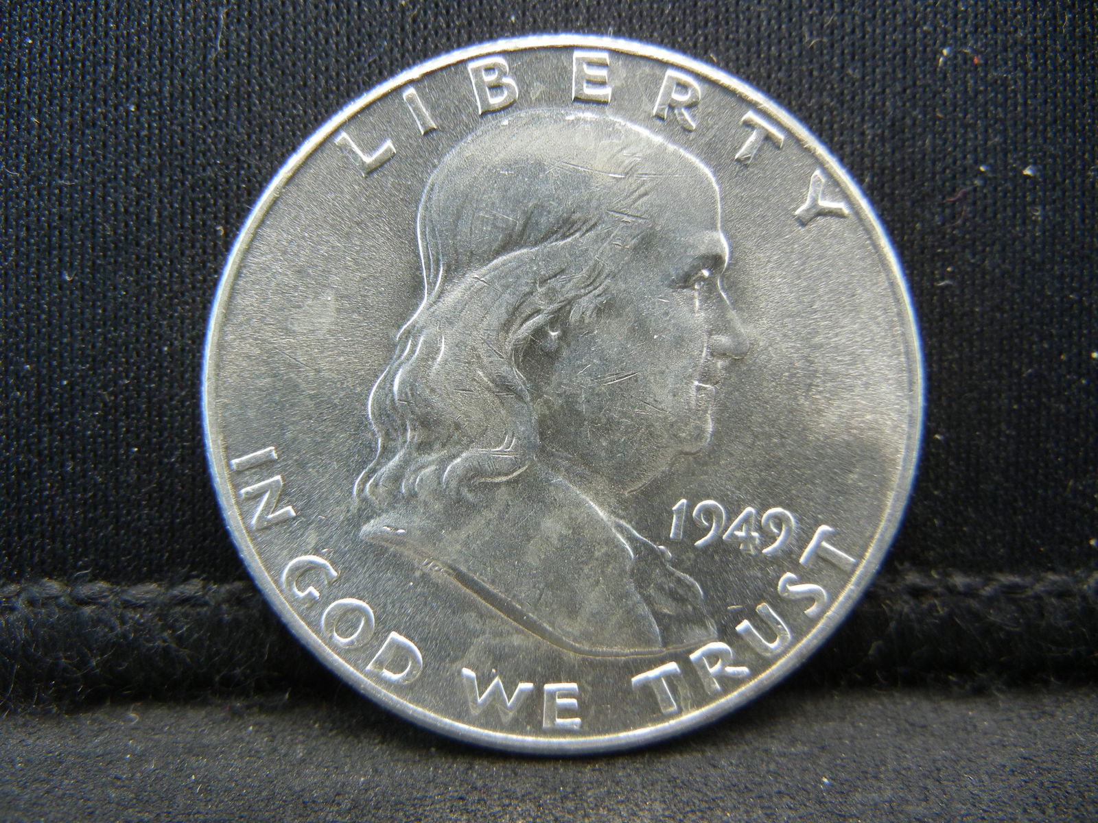 1949 Franklin Half Dollar CH BU Flashy (1 of 2)
