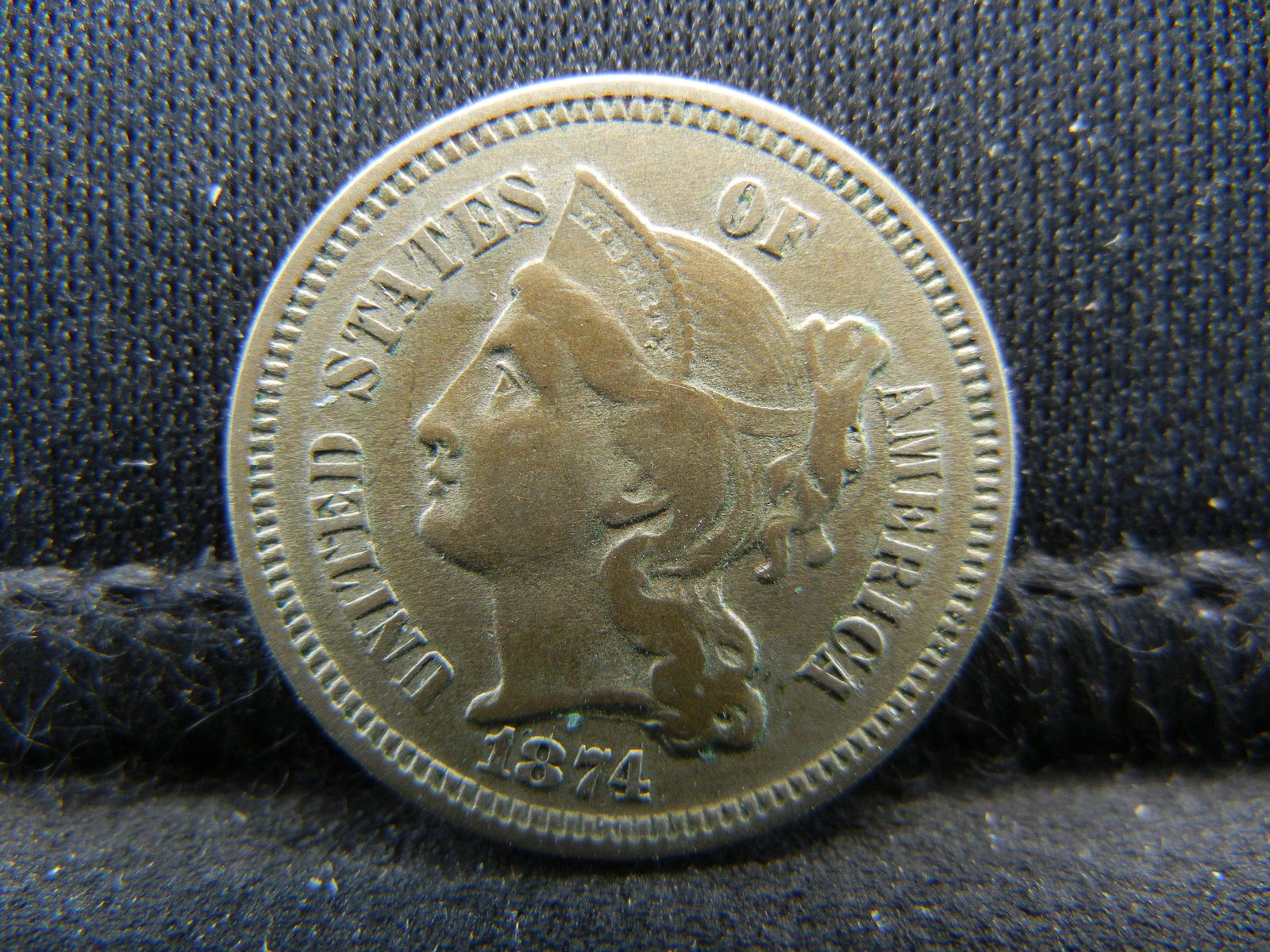1874 Three Cent Nickel Strong Details (1 of 2)