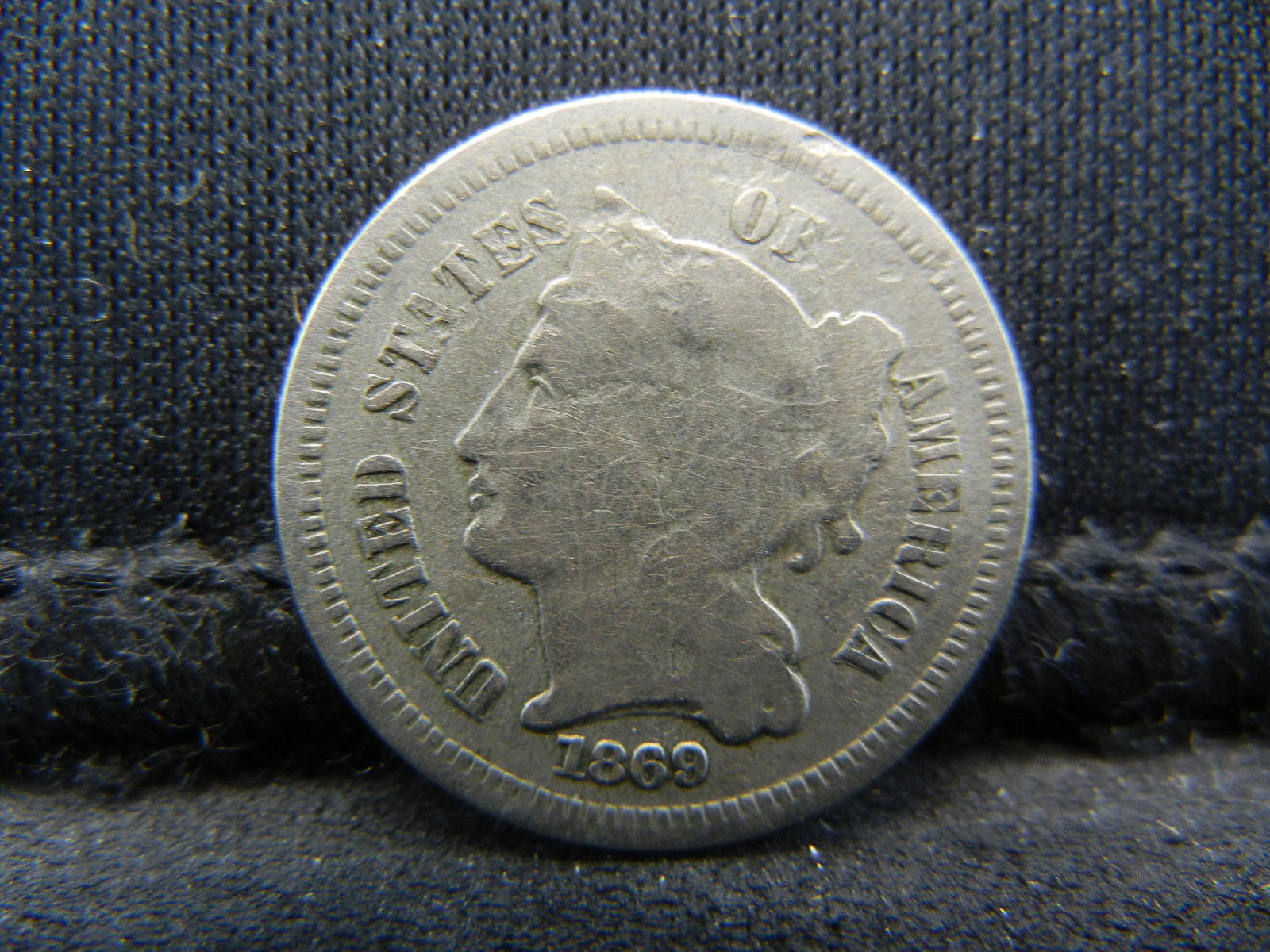 1869 Three Cent Nickel (1 of 2)